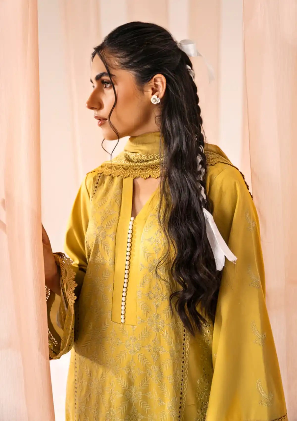 Florent Festive Lawn'24 FL-6A - Mohsin Saeed Fabrics