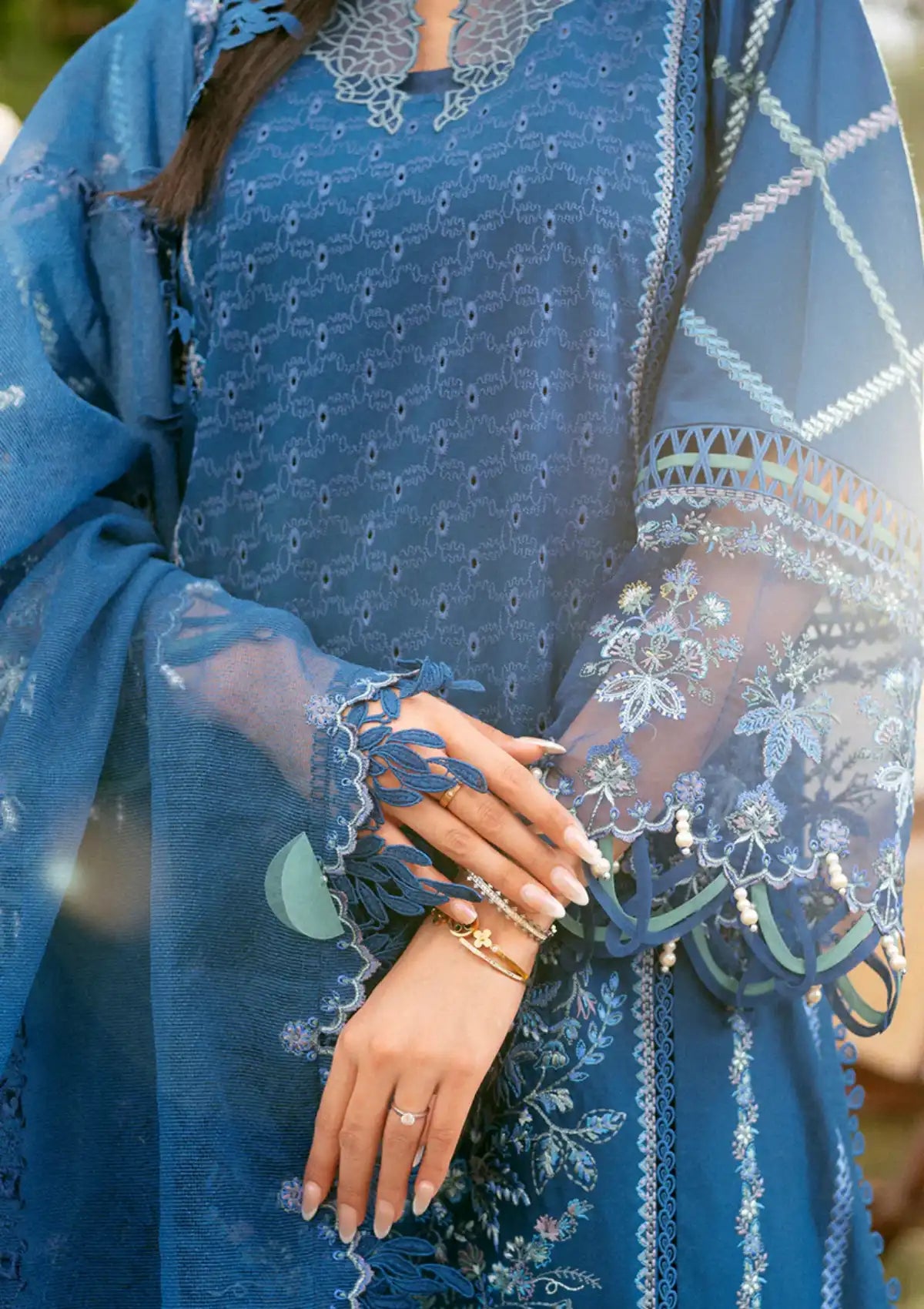 Sardinia Luxury Lawn Eid Edit'24 SR-406 VERONA - Mohsin Saeed Fabrics
