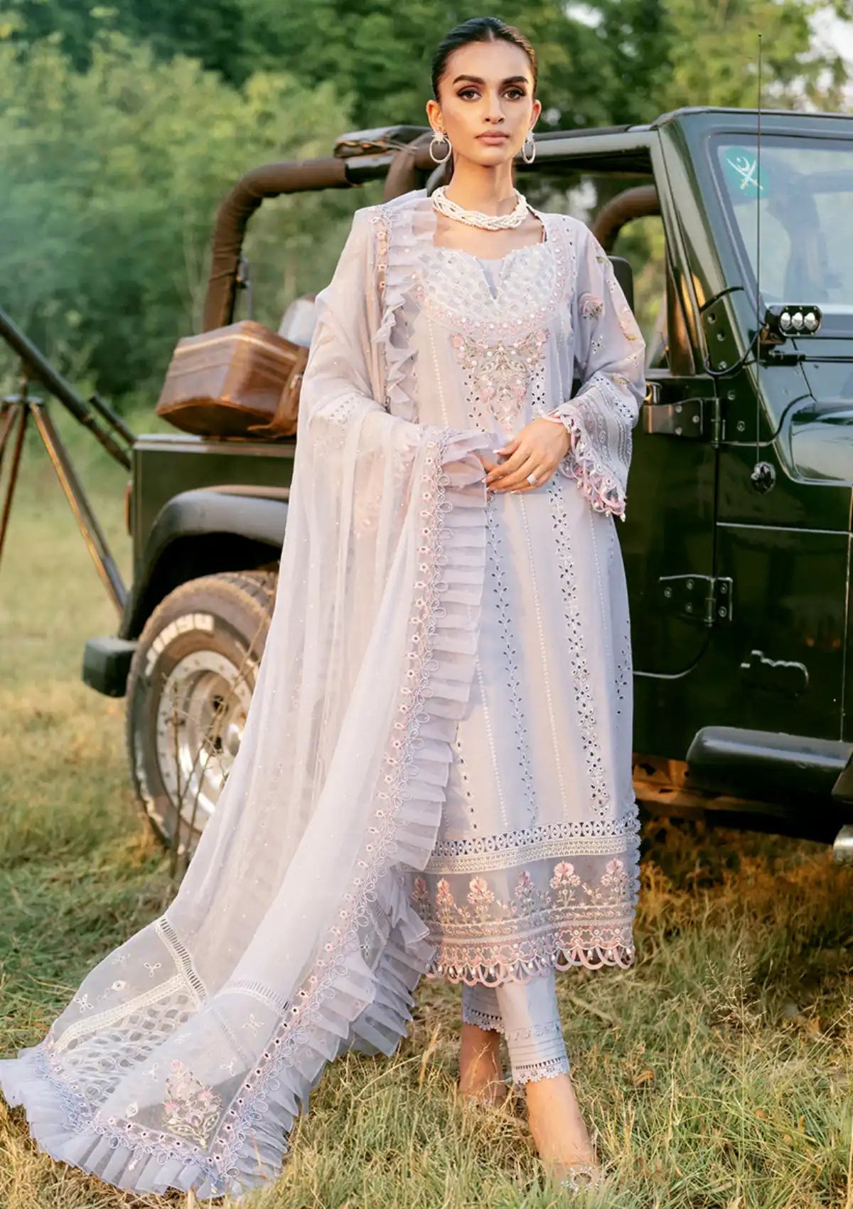 Sardinia Luxury Lawn Eid Edit'24 SR-404 SOPHIA - Mohsin Saeed Fabrics