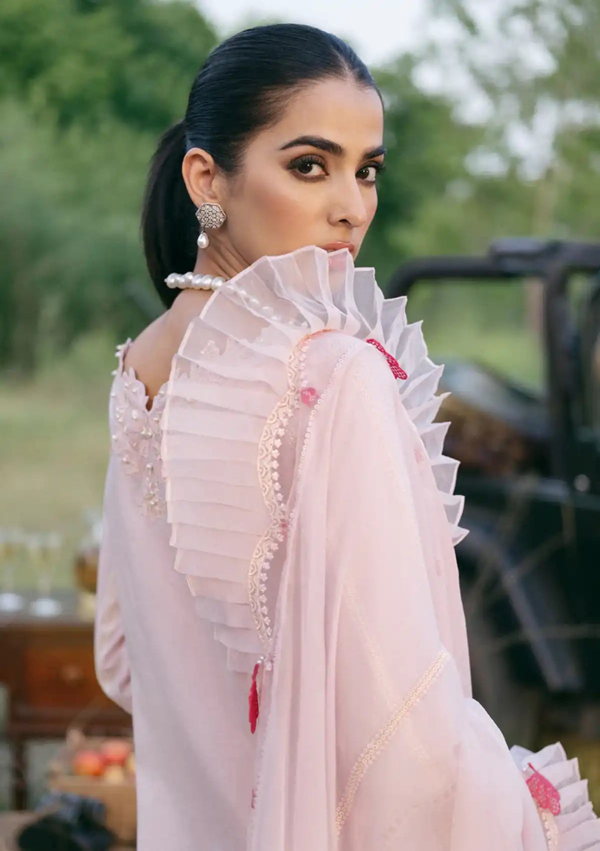 Sardinia Luxury Lawn Eid Edit'24 SR-401 AMELIA - Mohsin Saeed Fabrics
