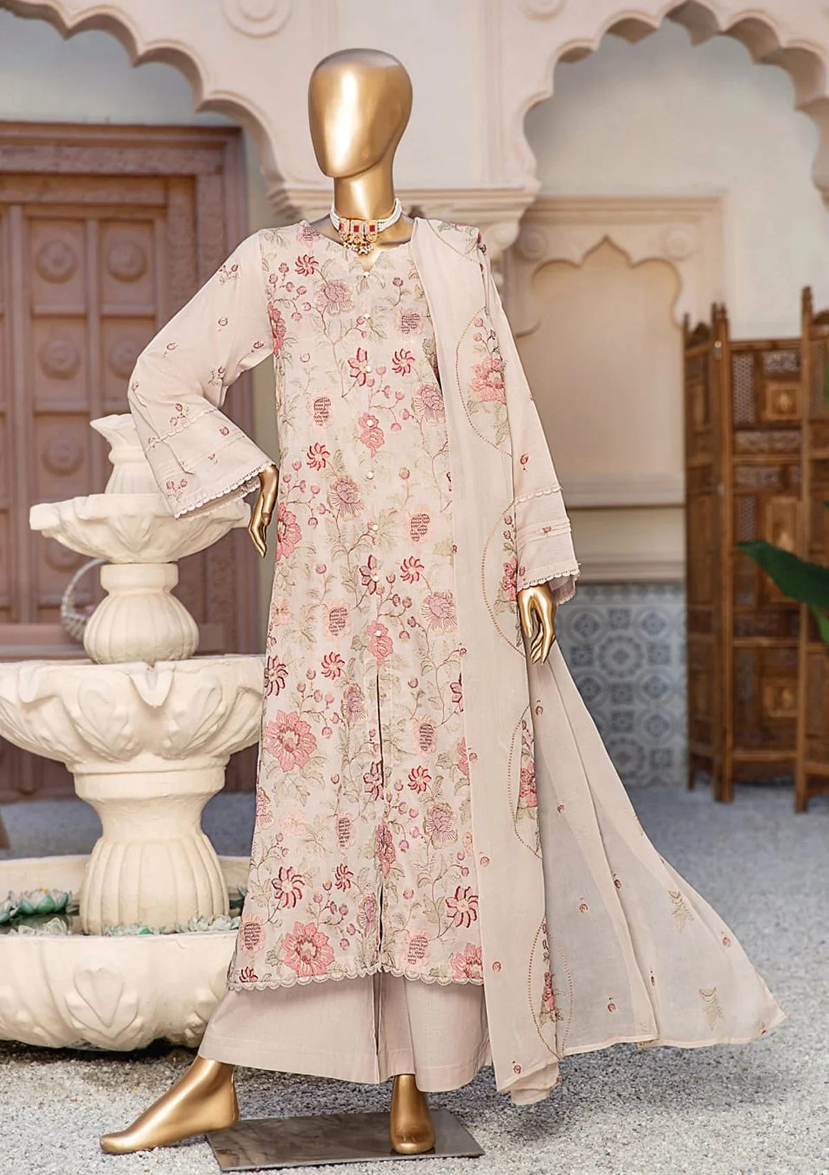Dukhtar By KZ Emb Lawn'24 Vol-07 D-06 - Mohsin Saeed Fabrics