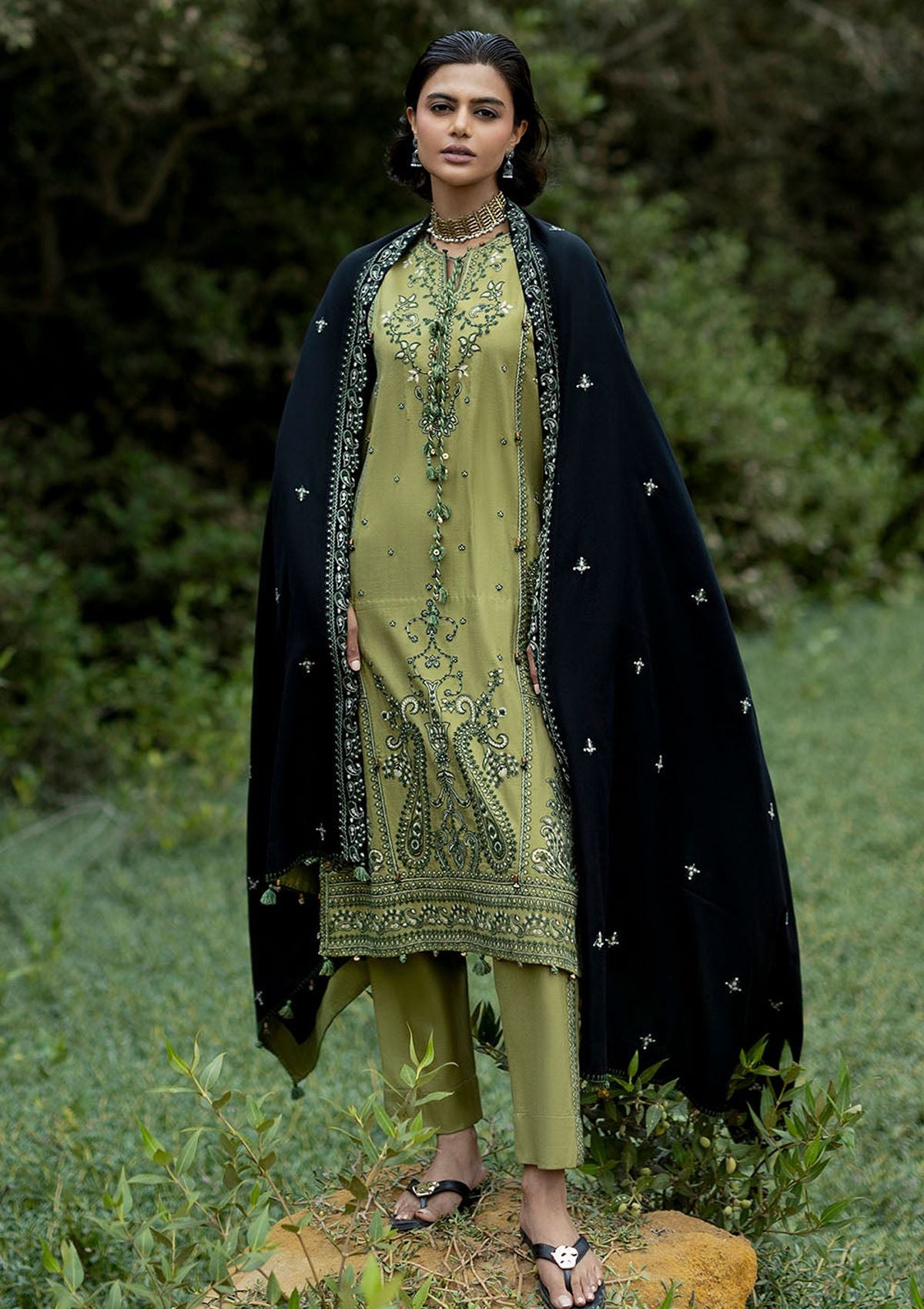 Gul Ahmed Emb Pashmina'26 AP-62004