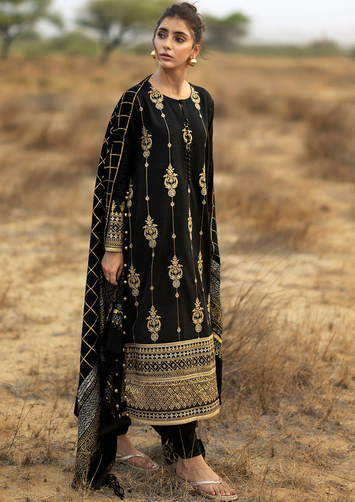 Gul Ahmed Emb Pashmina'26 AP-62031