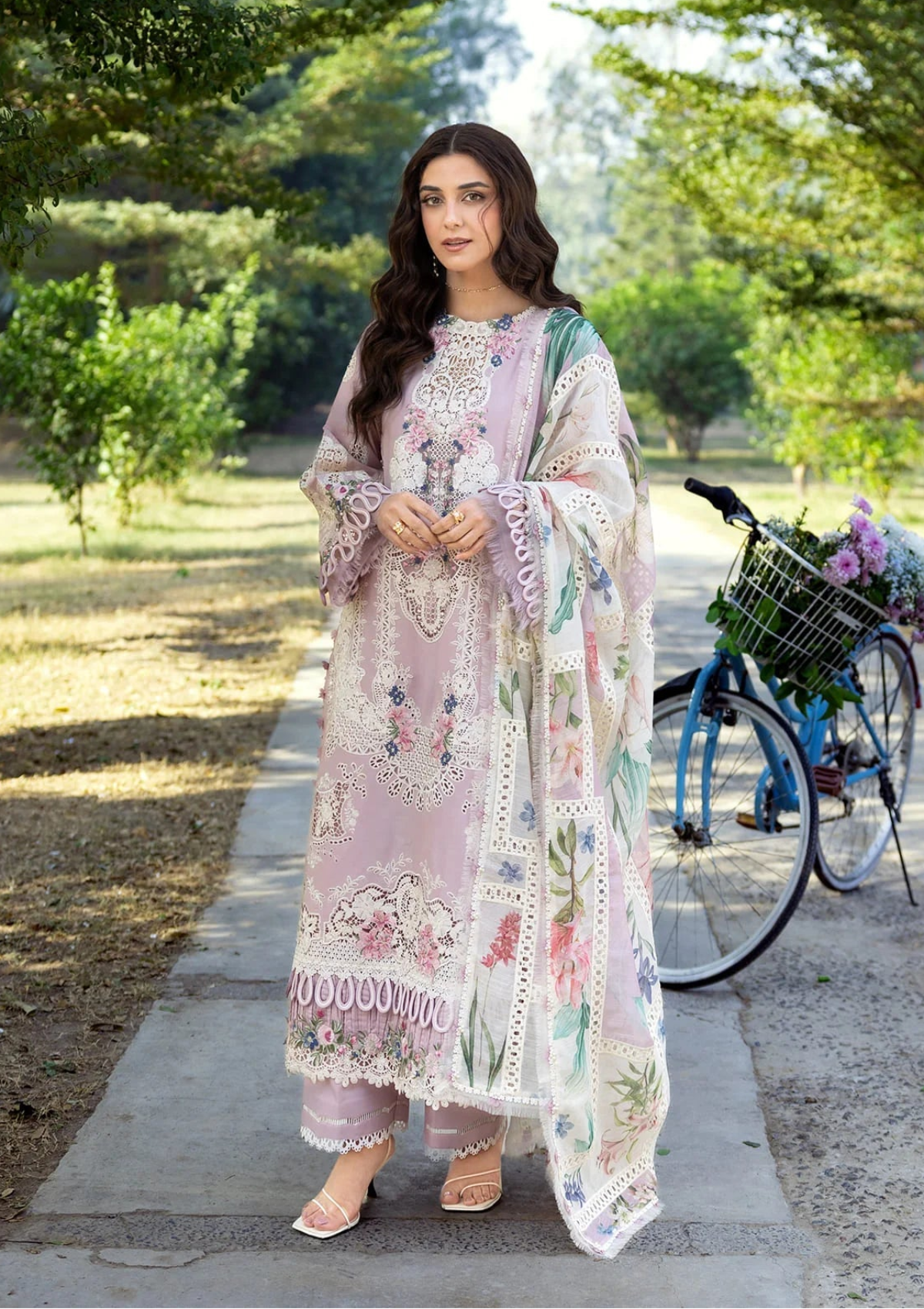 Elaf Luxury Lawn'26 ELY-1A MAISON PINK