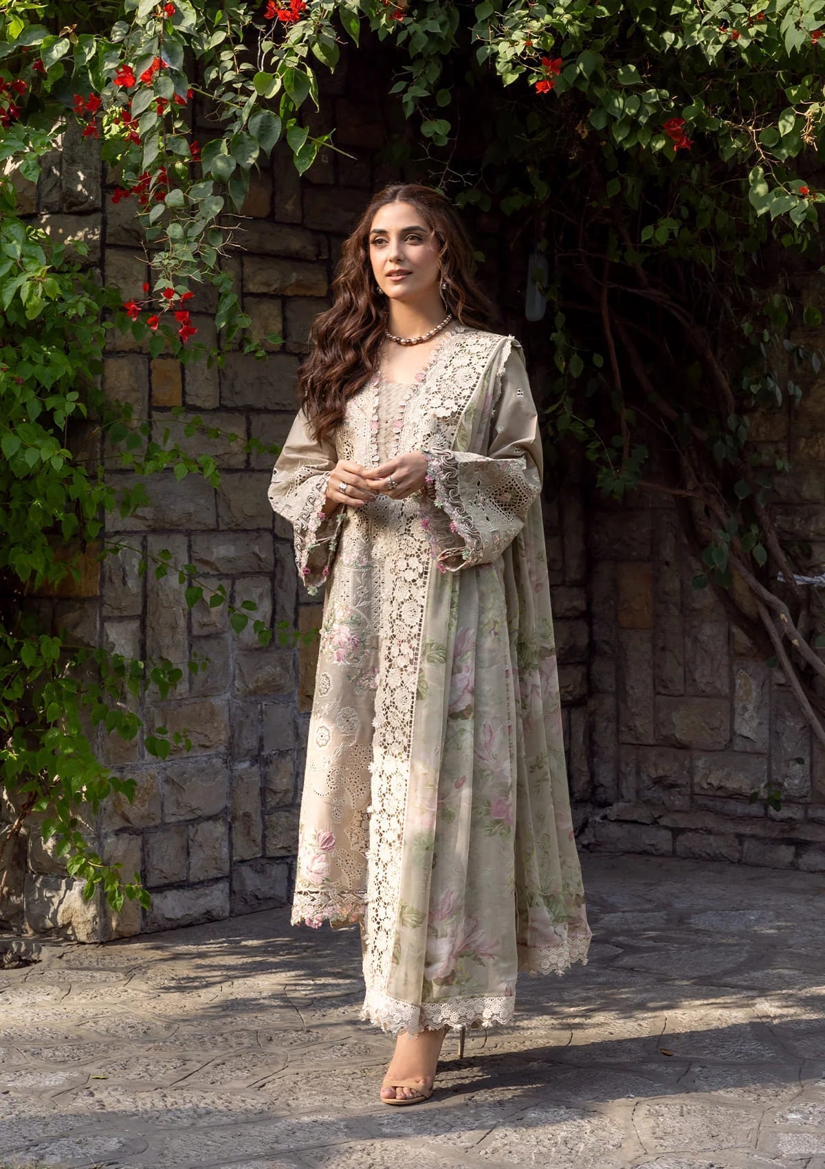 Elaf Luxury Lawn'26 ELY-2A CAMELLIA
