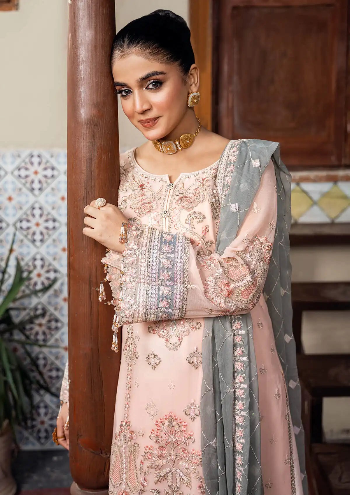 Imrozia Sitarah Luxury Chiffon'24 I-213 Roshnayi