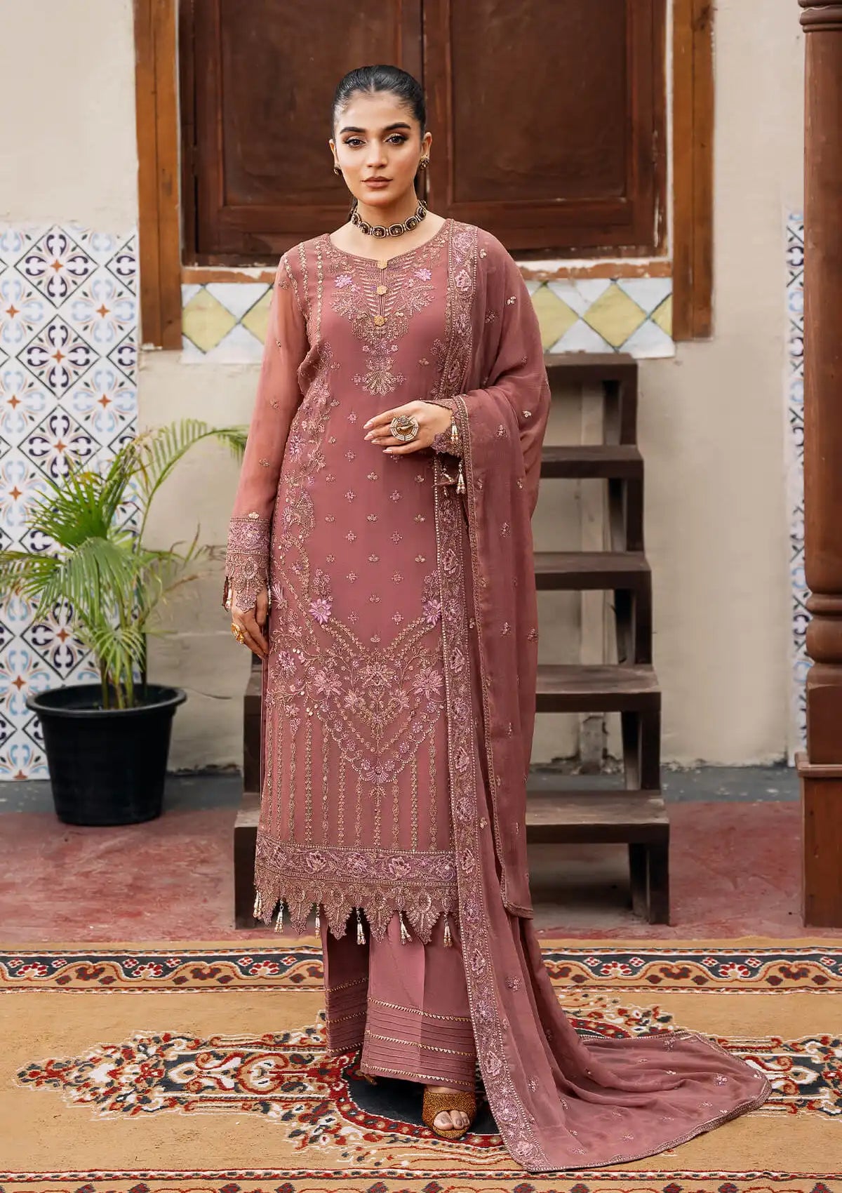 Imrozia Sitarah Luxury Chiffon'24 I-216 Parnoor