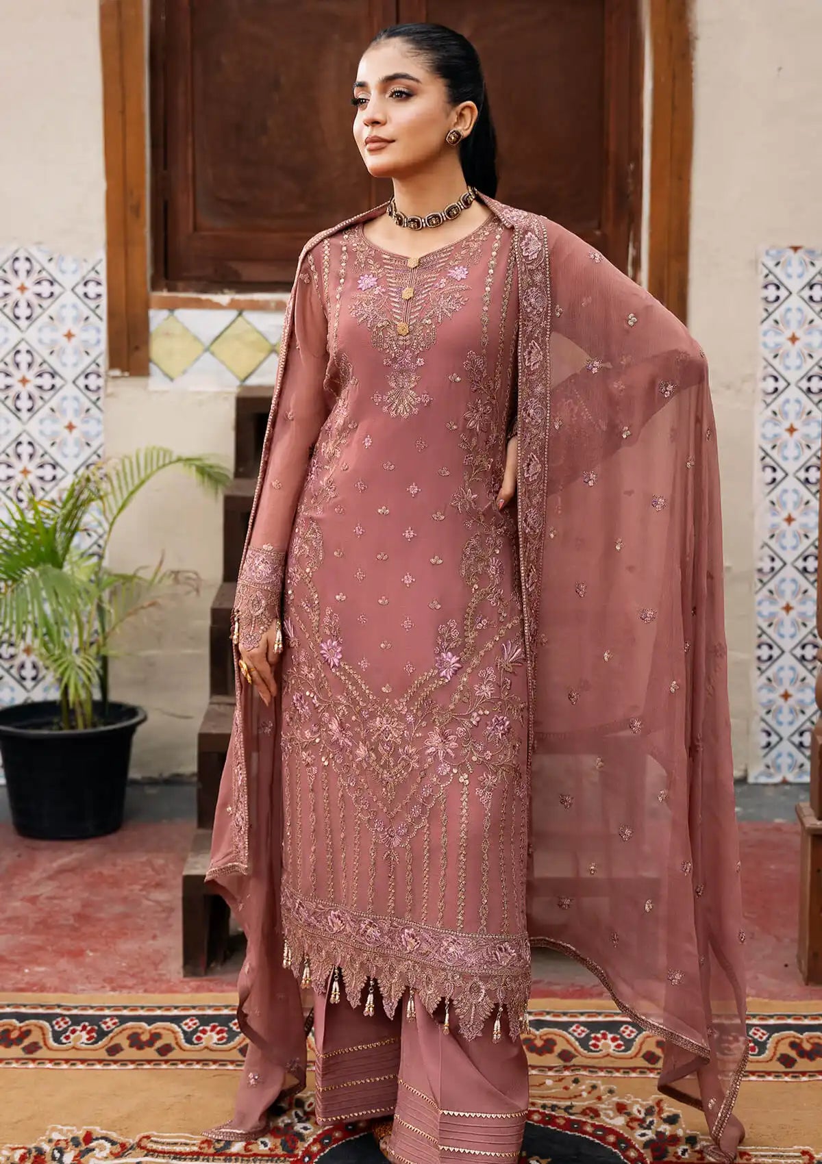 Imrozia Sitarah Luxury Chiffon'24 I-216 Parnoor