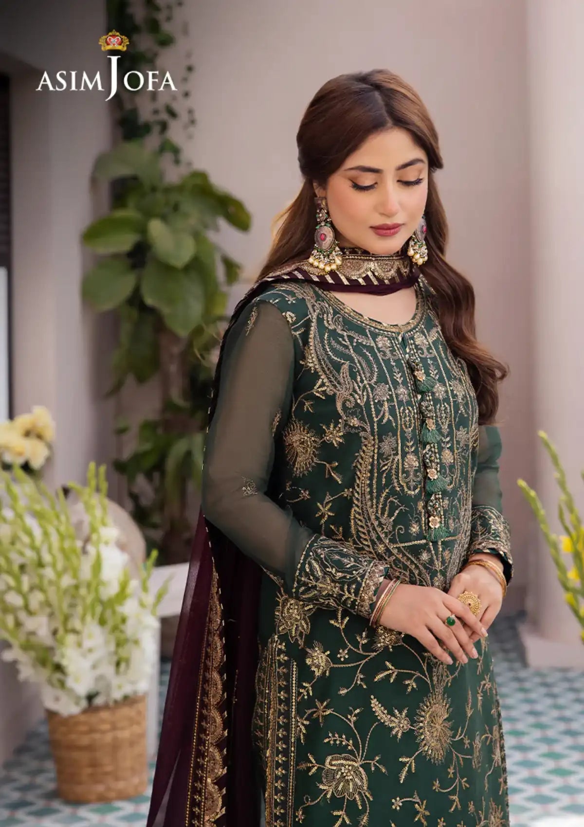 Dhanak Rang By Asim Jofa'24 AJCF-10 - Mohsin Saeed Fabrics
