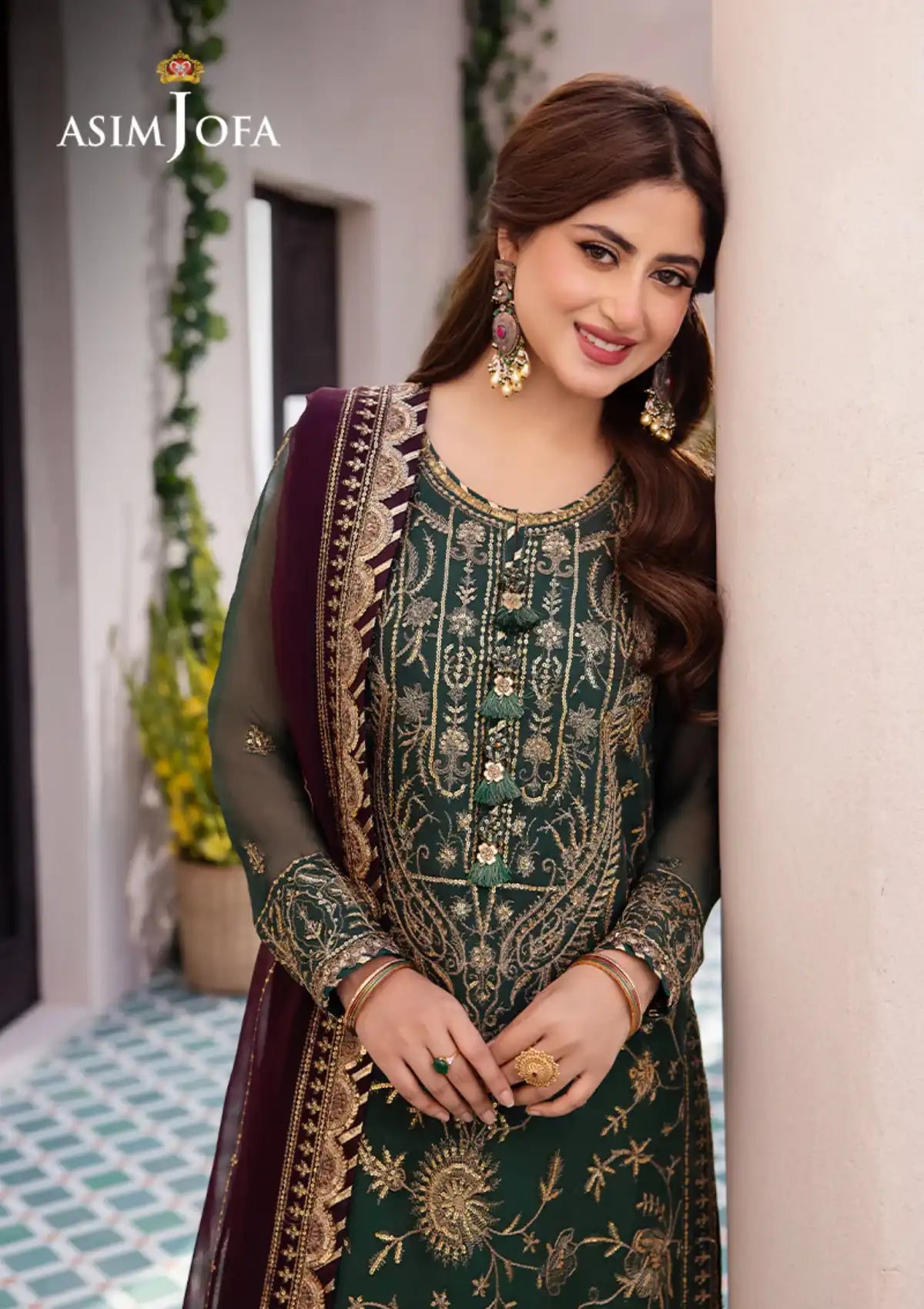 Dhanak Rang By Asim Jofa'24 AJCF-10 - Mohsin Saeed Fabrics