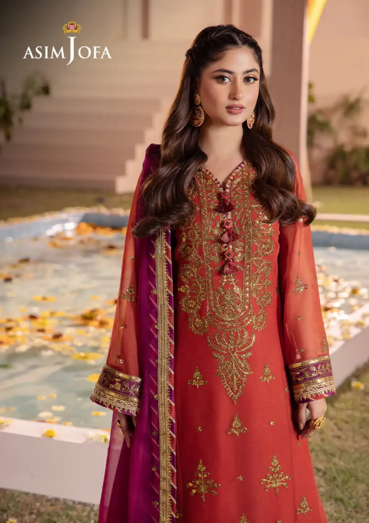 Dhanak Rang By Asim Jofa'24 AJCF-24 - Mohsin Saeed Fabrics