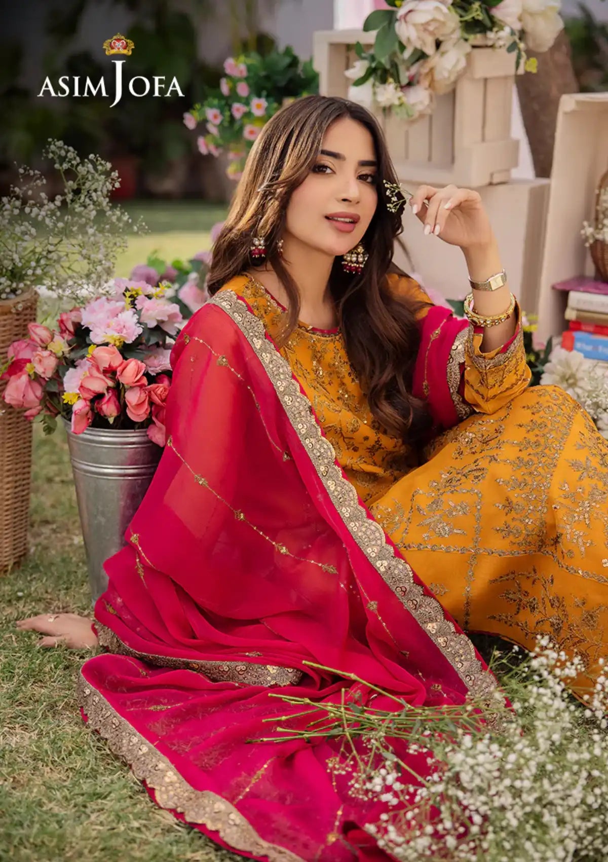 Dhanak Rang By Asim Jofa'24 AJCF-25 - Mohsin Saeed Fabrics