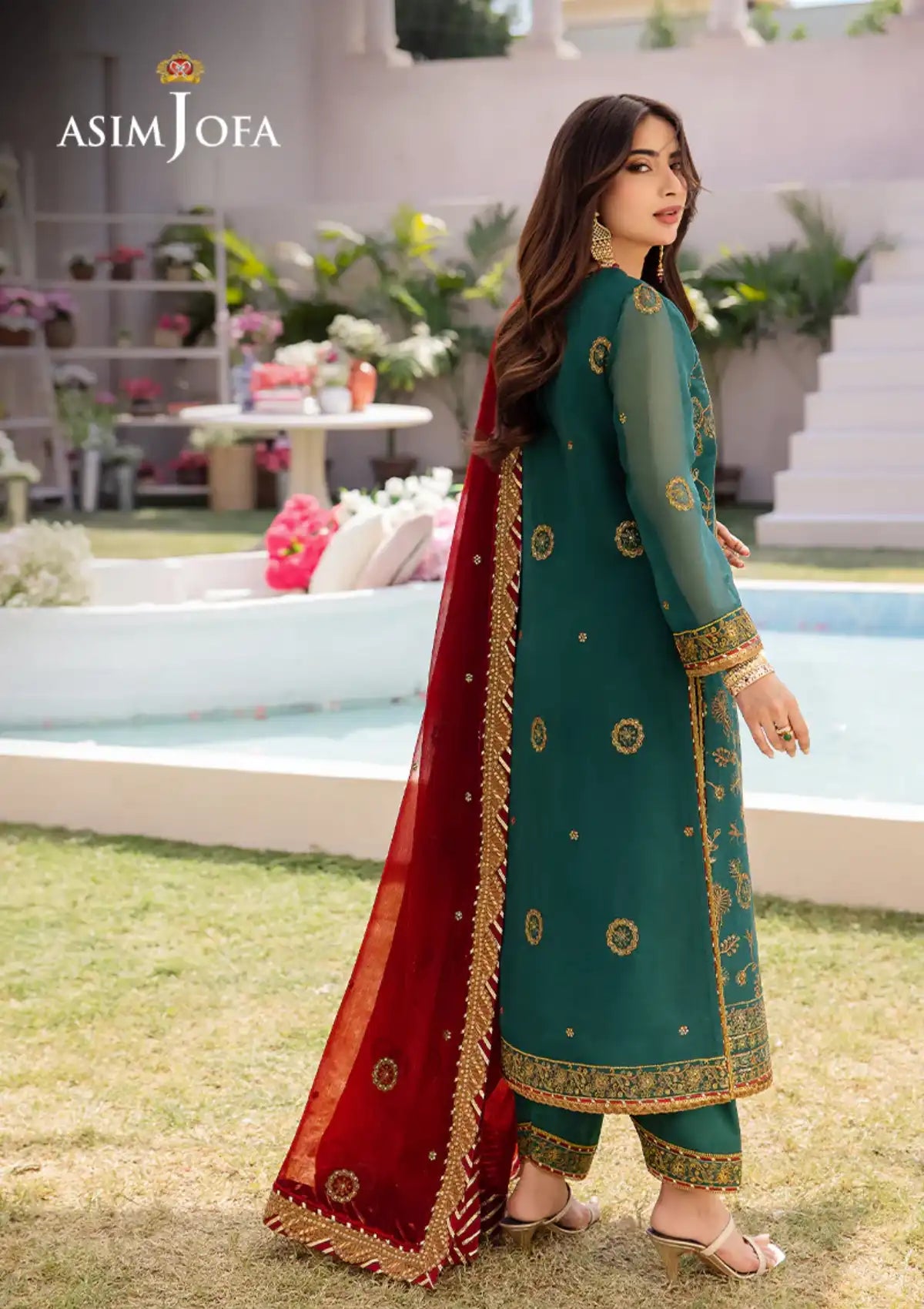 Dhanak Rang By Asim Jofa'24 AJCF-11 - Mohsin Saeed Fabrics