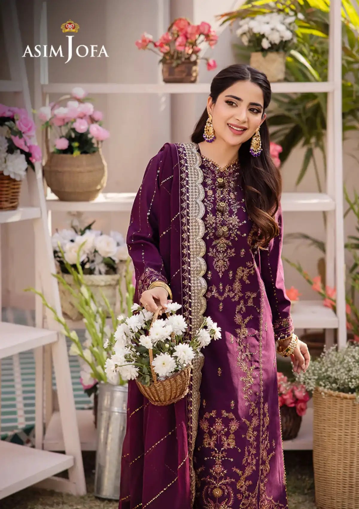 Dhanak Rang By Asim Jofa'24 AJCF-22 - Mohsin Saeed Fabrics