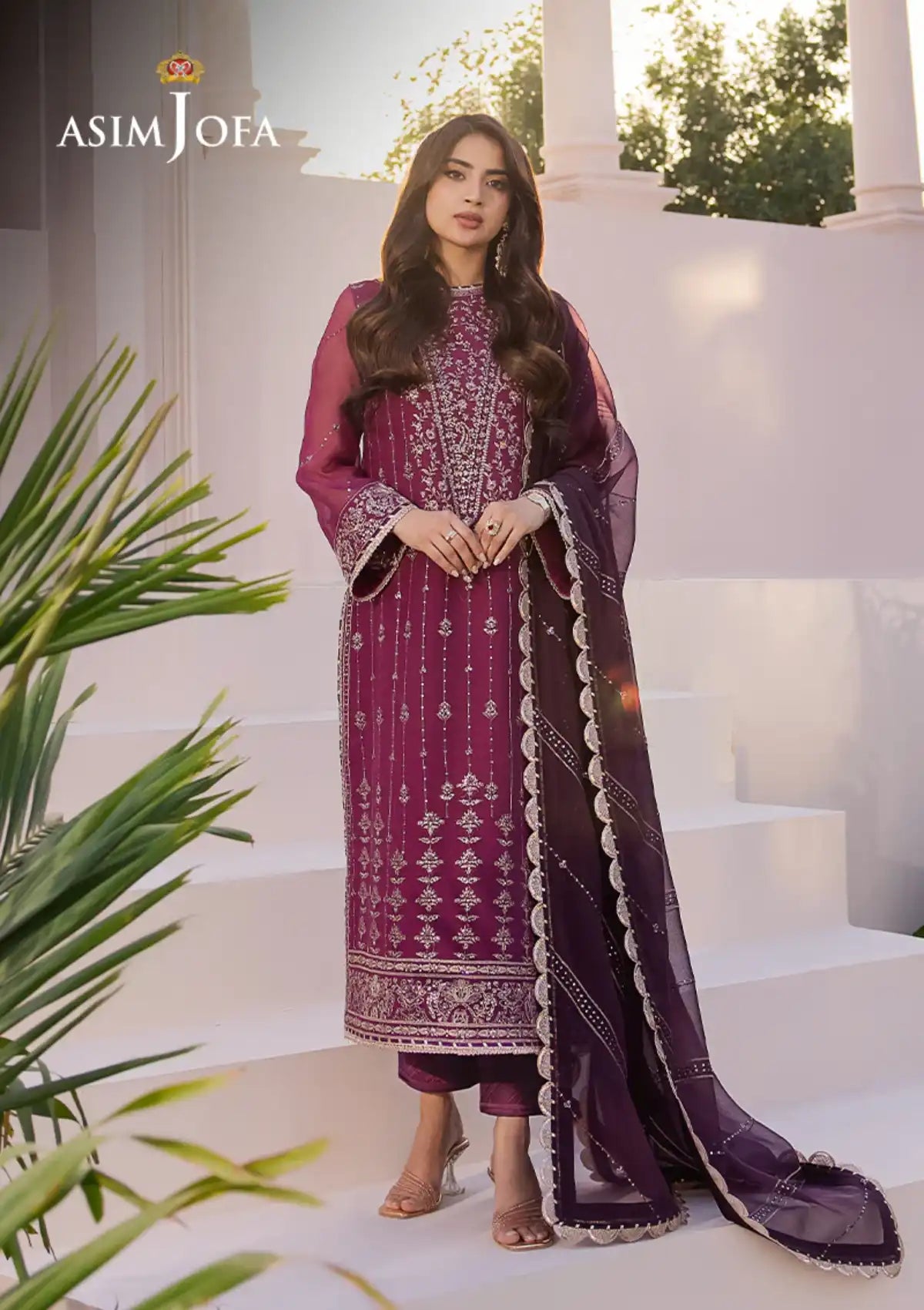 Dhanak Rang By Asim Jofa'24 AJCF-19 - Mohsin Saeed Fabrics