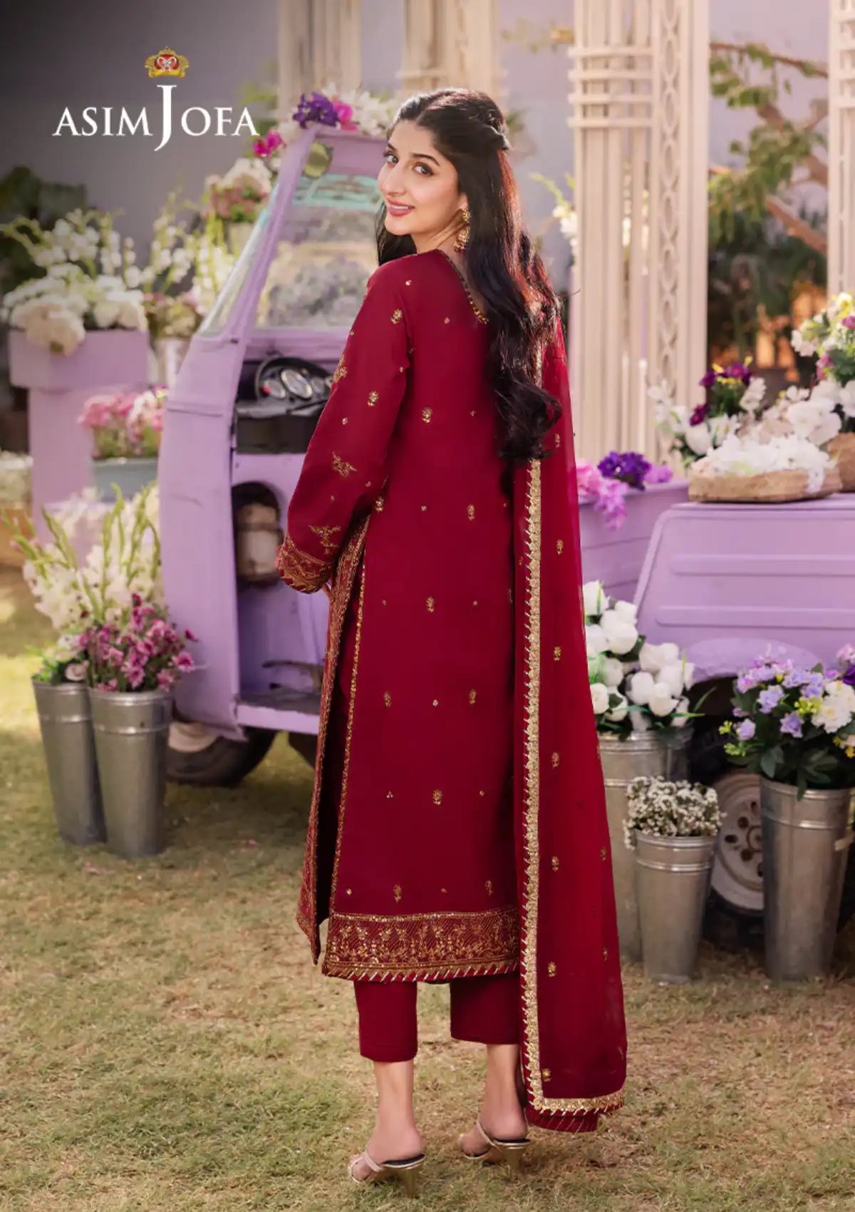 Dhanak Rang By Asim Jofa'24 AJCF-28 - Mohsin Saeed Fabrics