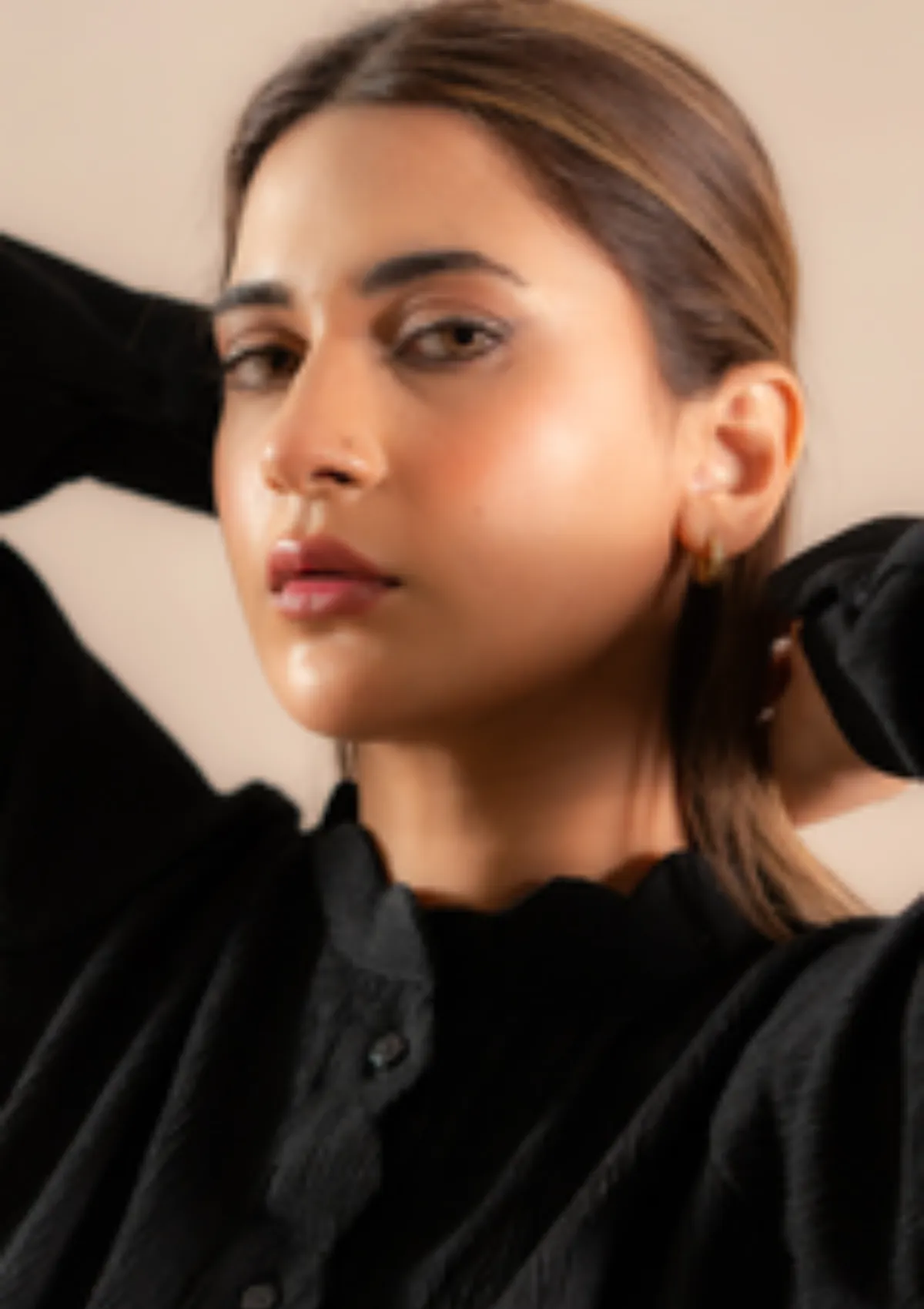 Sidra Fahad Westren'25 SF-302 Plain Black