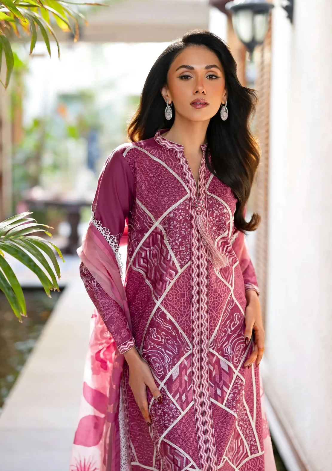 Mushq Astoria Festive Lawn’26 D-03 Rosea