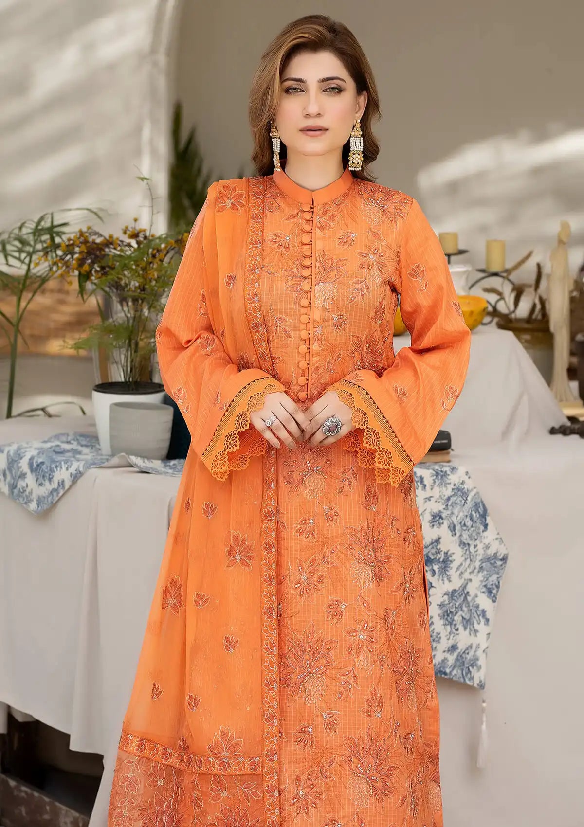 Noor-e-Fajar By Raeesa Apana Lawn'24 Vol-02 NF-1306 - Mohsin Saeed Fabrics