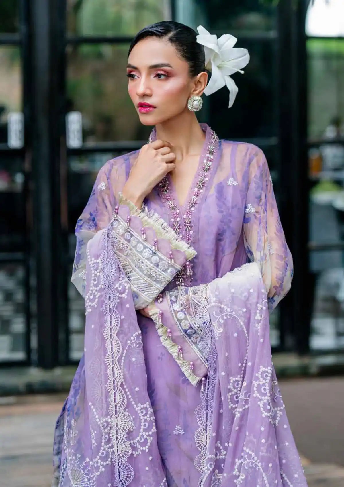 Nureh Ballerina Emb & Embellished Chiffon'25 NU2-149