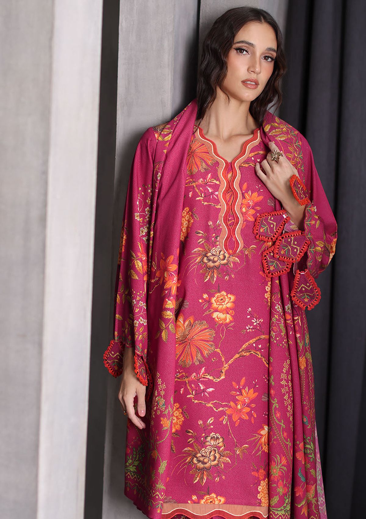 Gul Ahmed Printed Karandi'26 AY-62025
