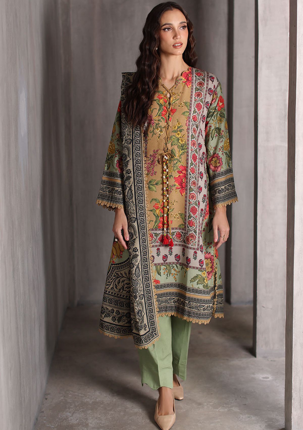 Gul Ahmed Printed Karandi'26 AY-62026