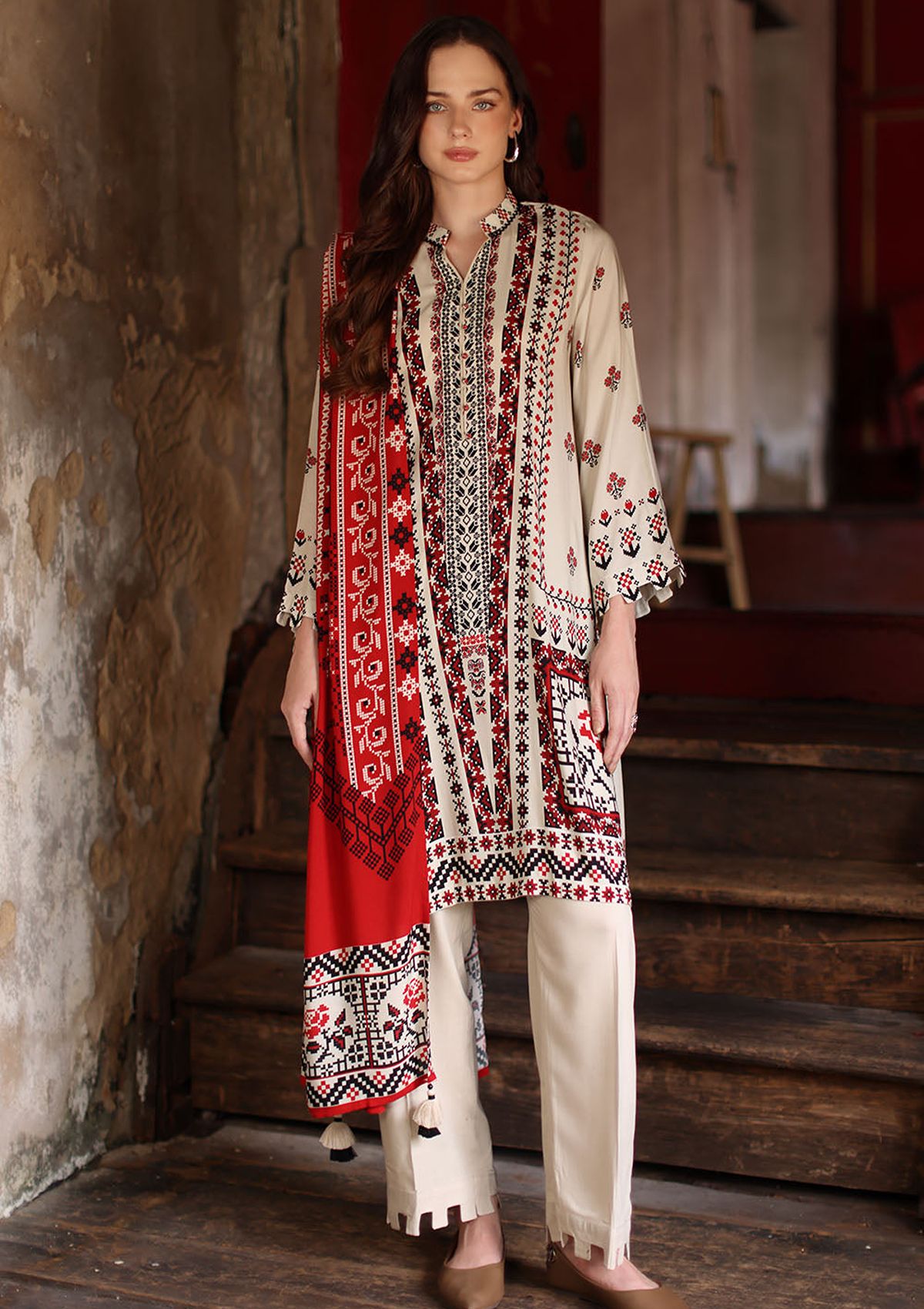 Gul Ahmed Printed Linen'26 LT-62008