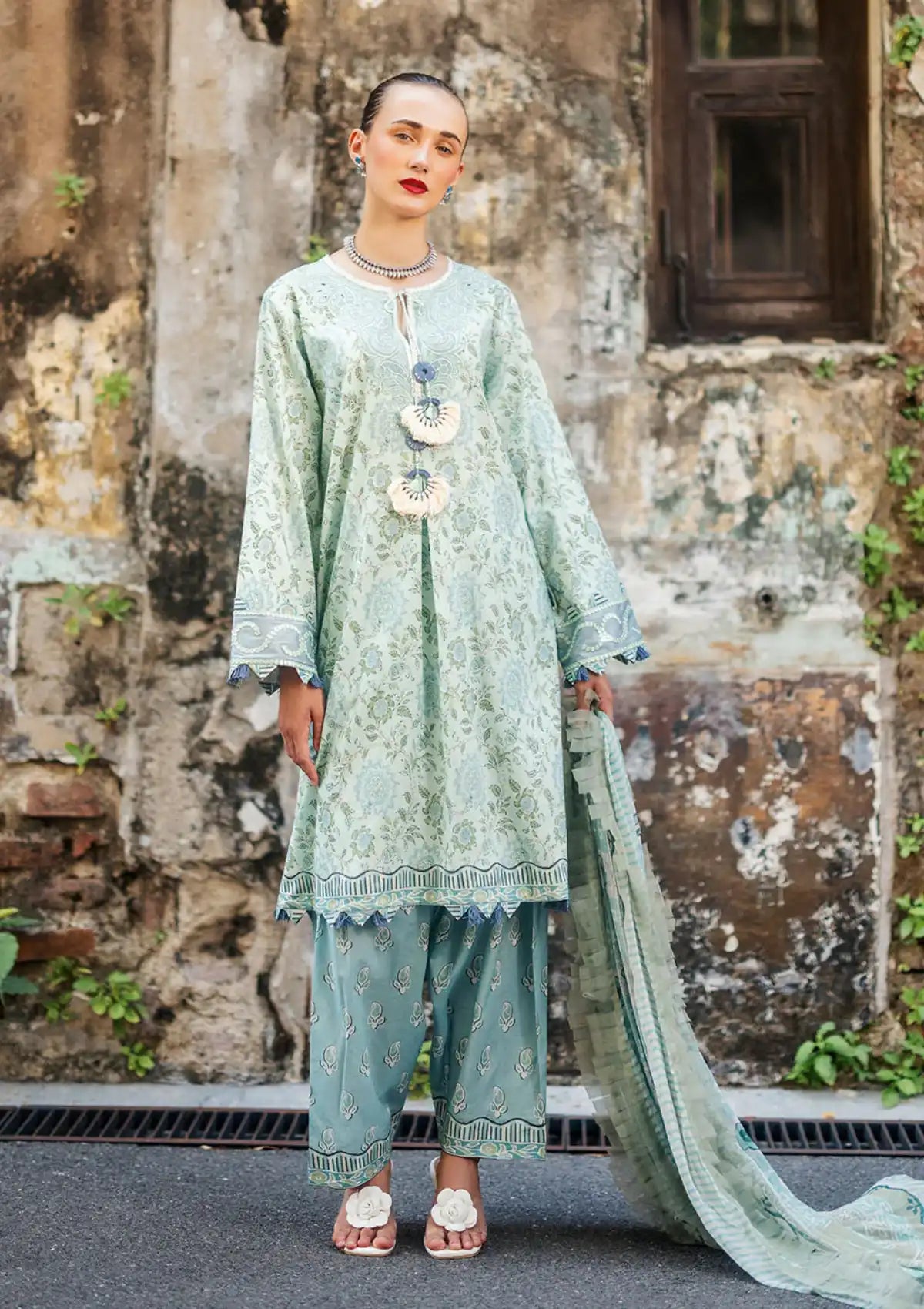 Roheenaz Taneez Block Print'24 RNB-02A-JASMIN