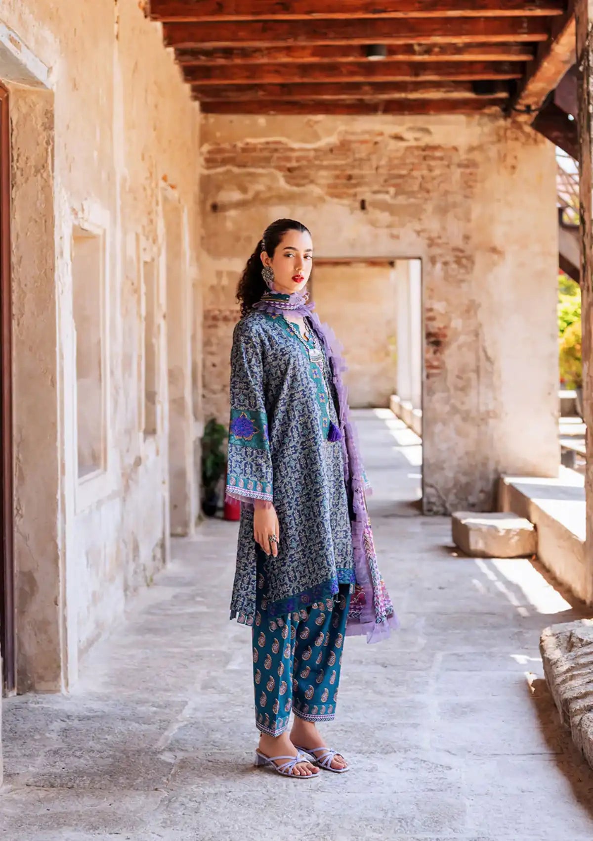 Roheenaz Taneez Block Print'24 RNB-06B-ELIKA