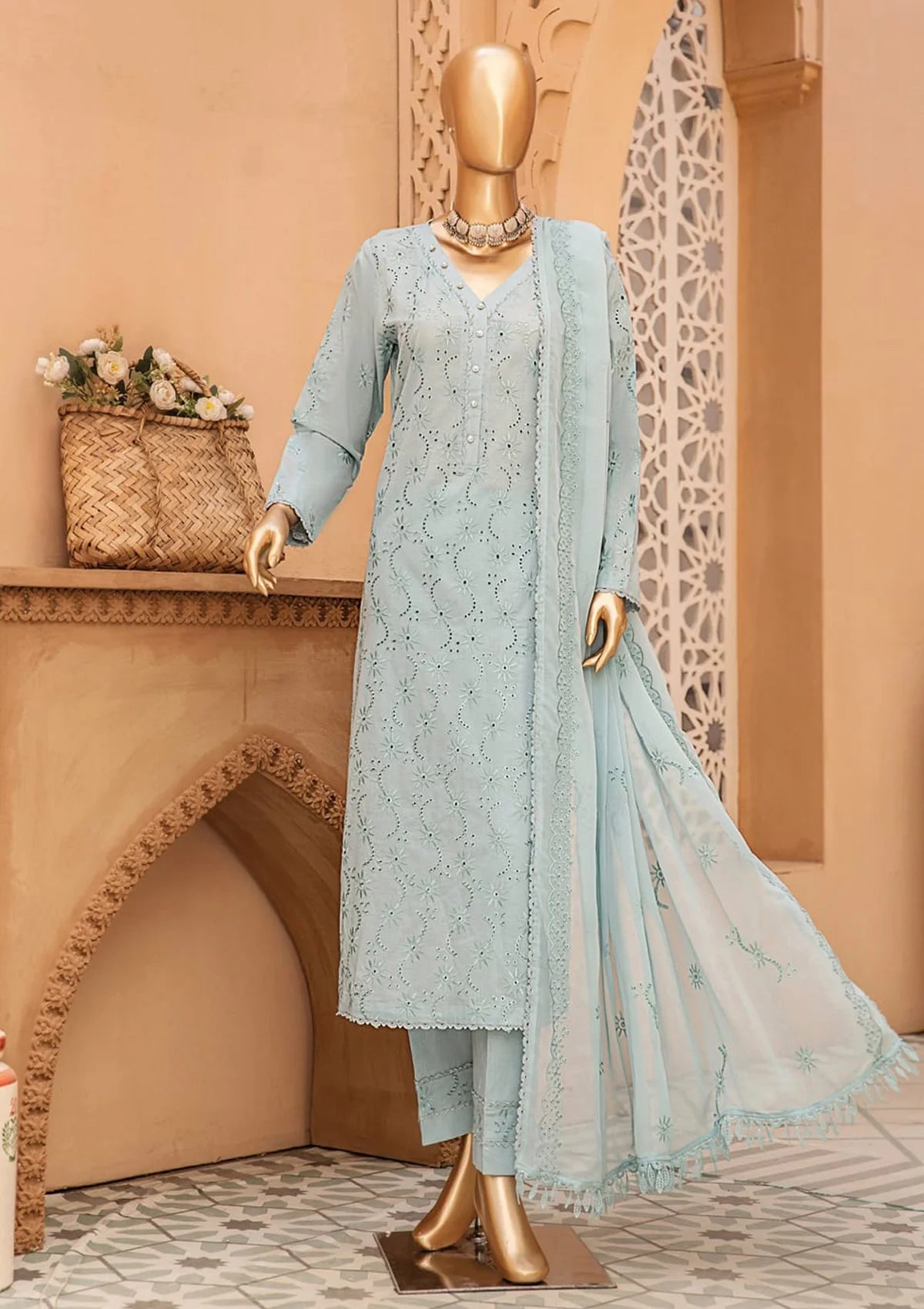 Saleeqah By KZ Lawn'24 Vol-08 D-06 - Mohsin Saeed Fabrics