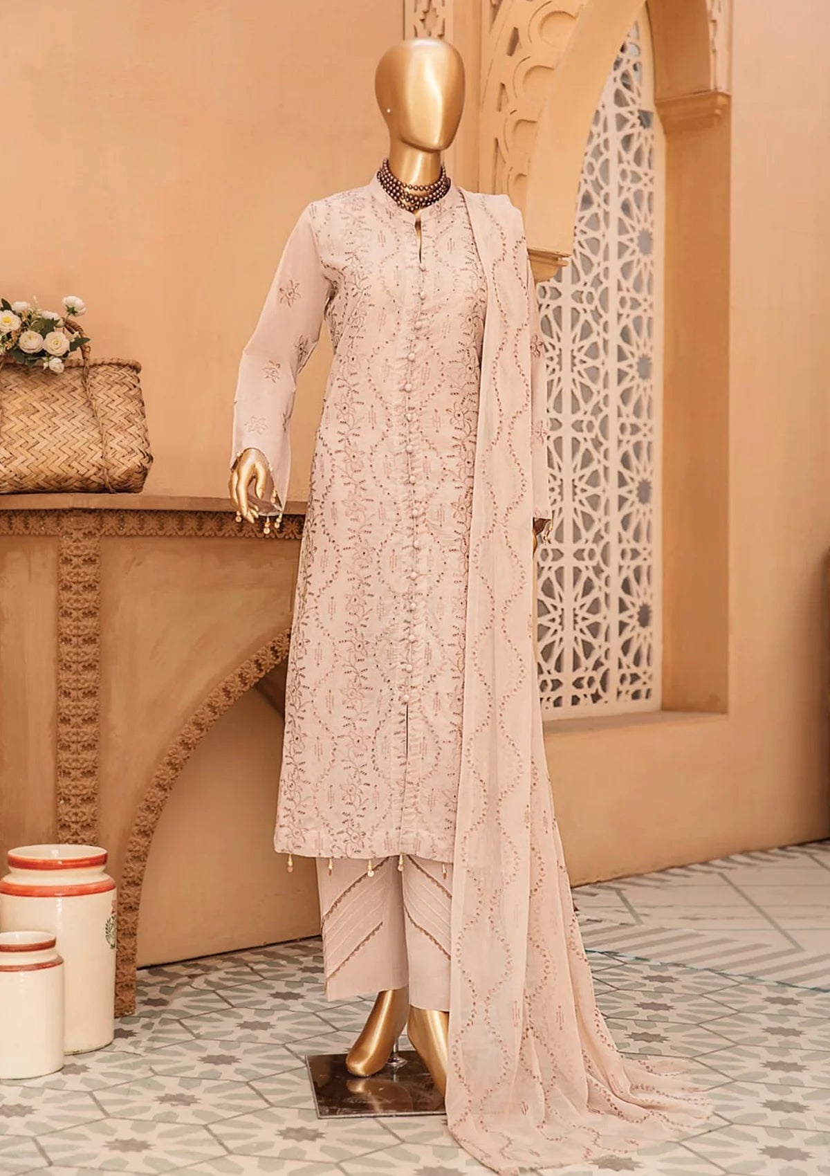 Saleeqah By KZ Lawn'24 Vol-08 D-07 - Mohsin Saeed Fabrics