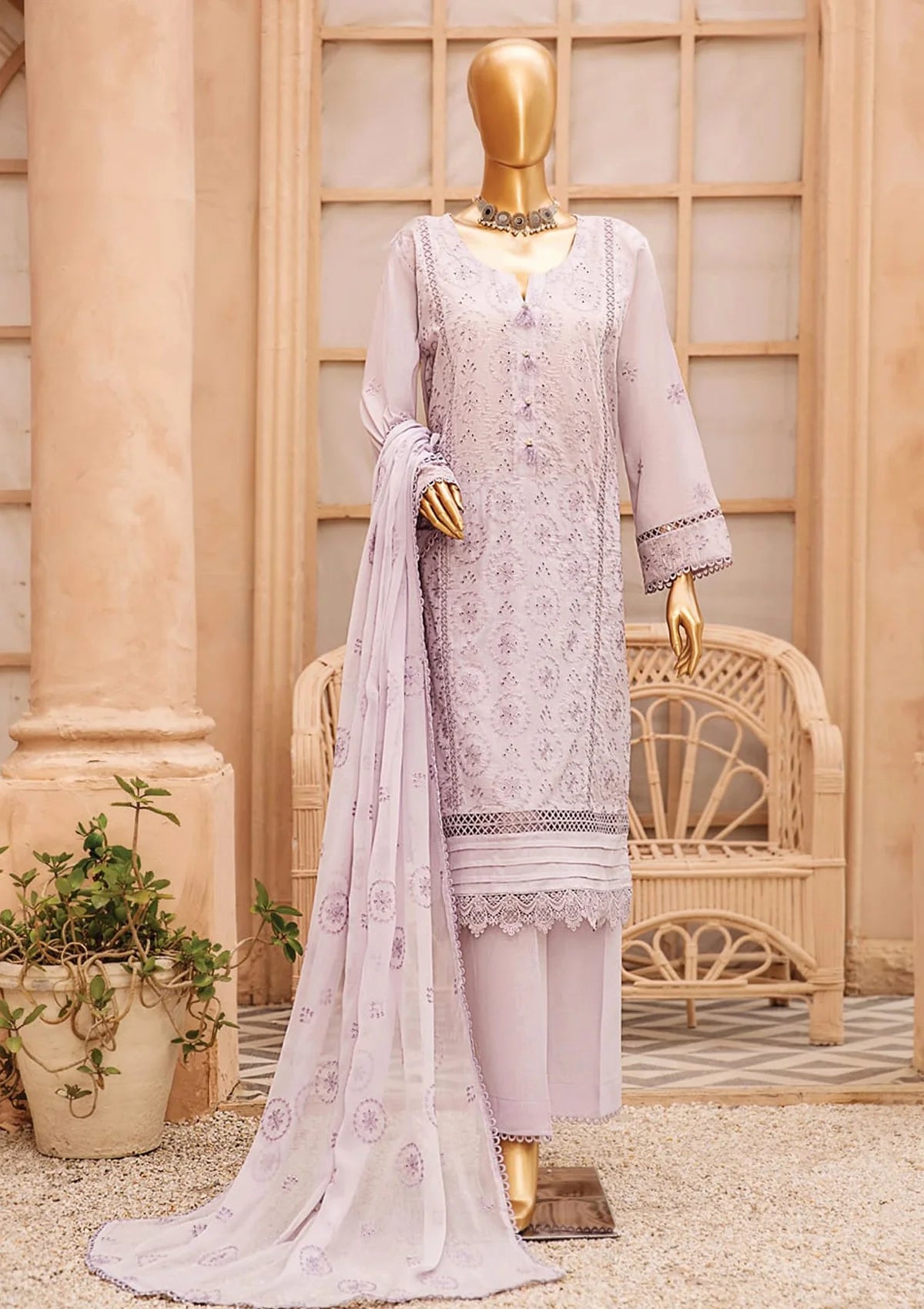 Saleeqah By KZ Lawn'24 Vol-08 D-08 - Mohsin Saeed Fabrics