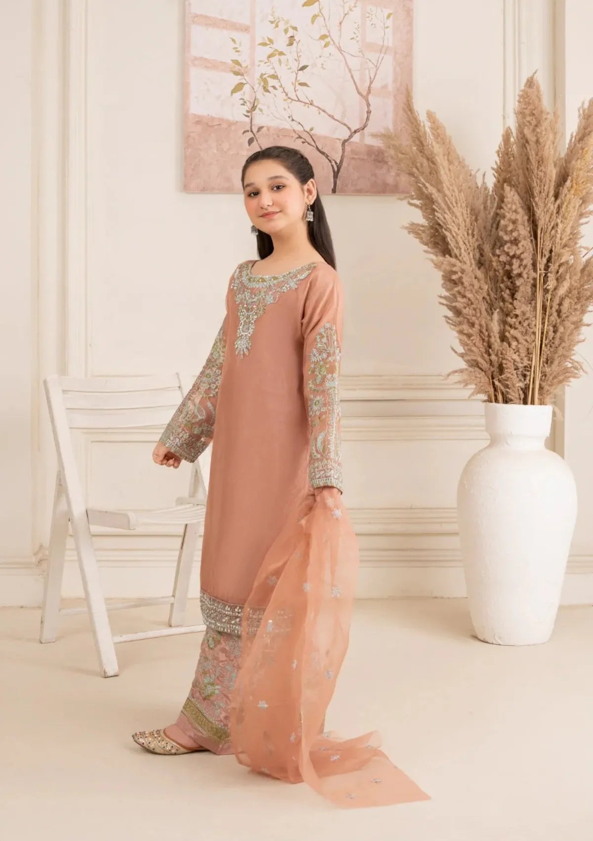 Kids Festive By Khayat - Tea Pink