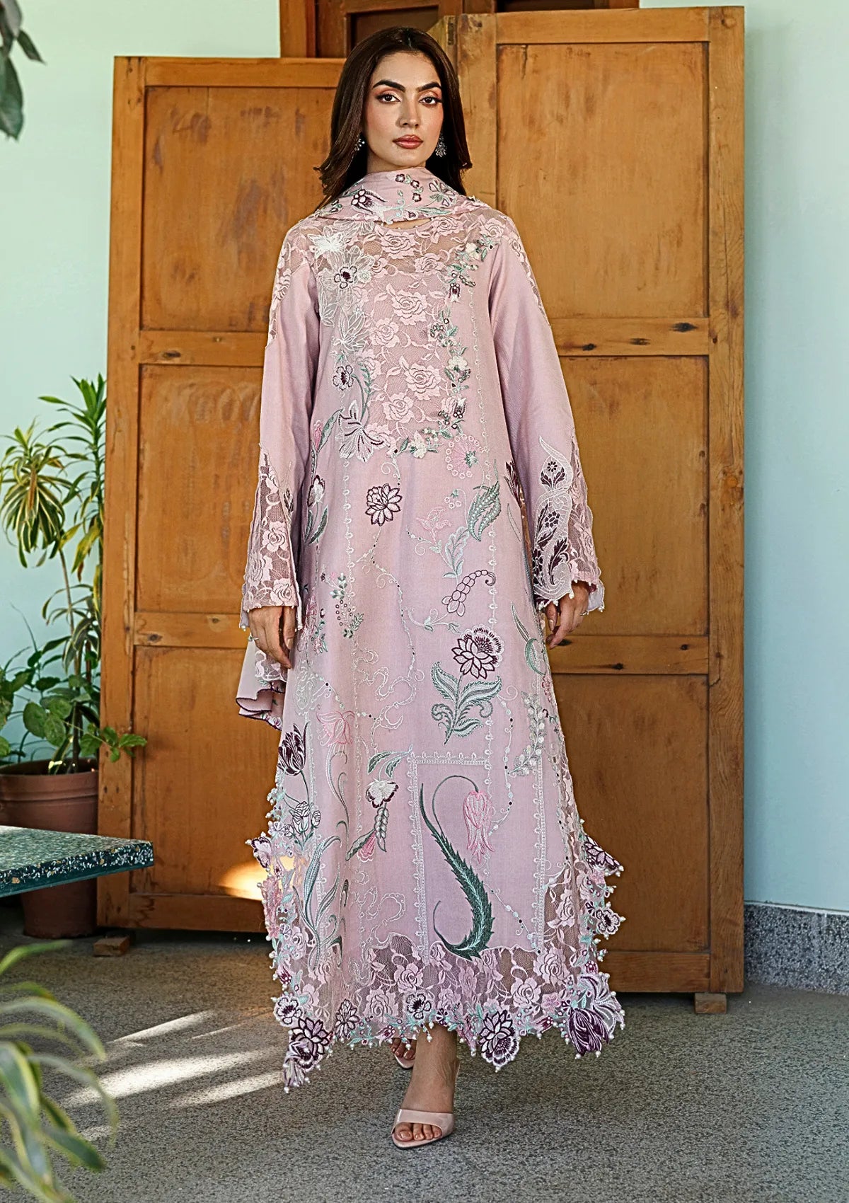 Asifa & Nabeel Plush Luxury Winter'26 WLXU-07 Winter Rose