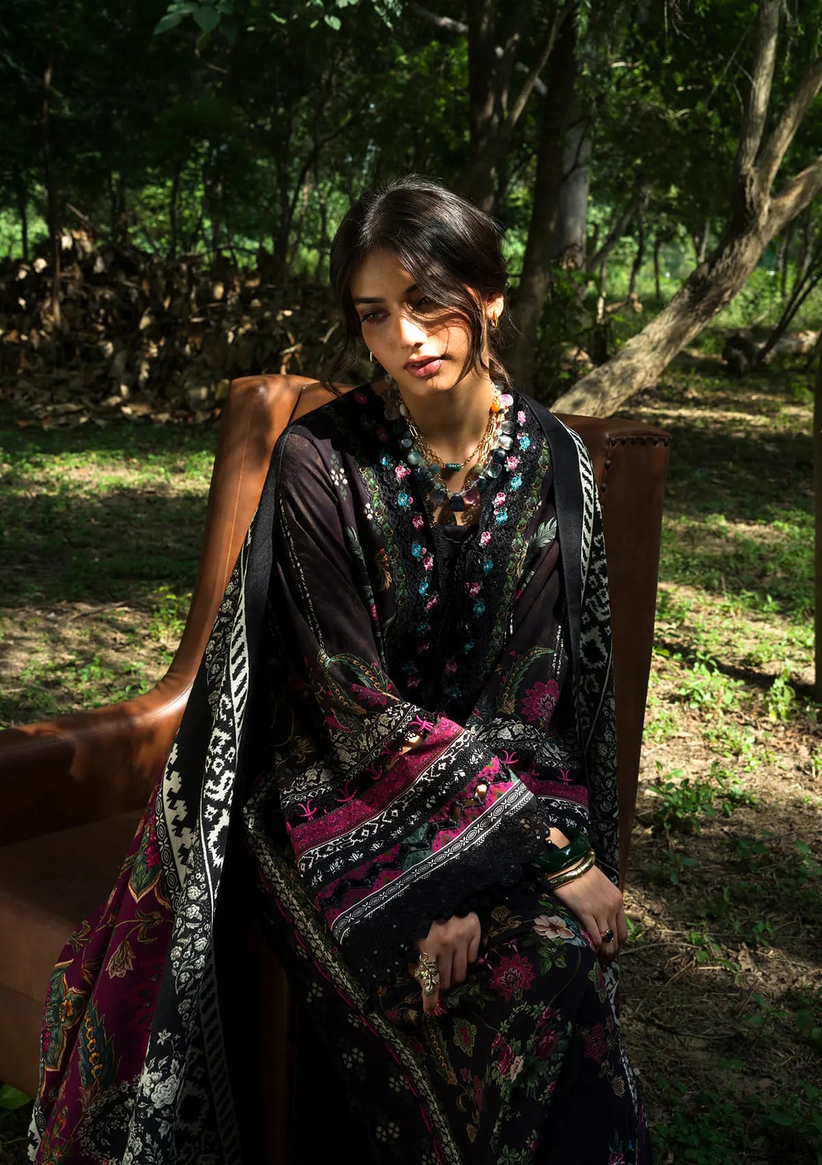 Elaf Wilderness Pashmina Shawl Edit'26 EWR-3B TWILIA