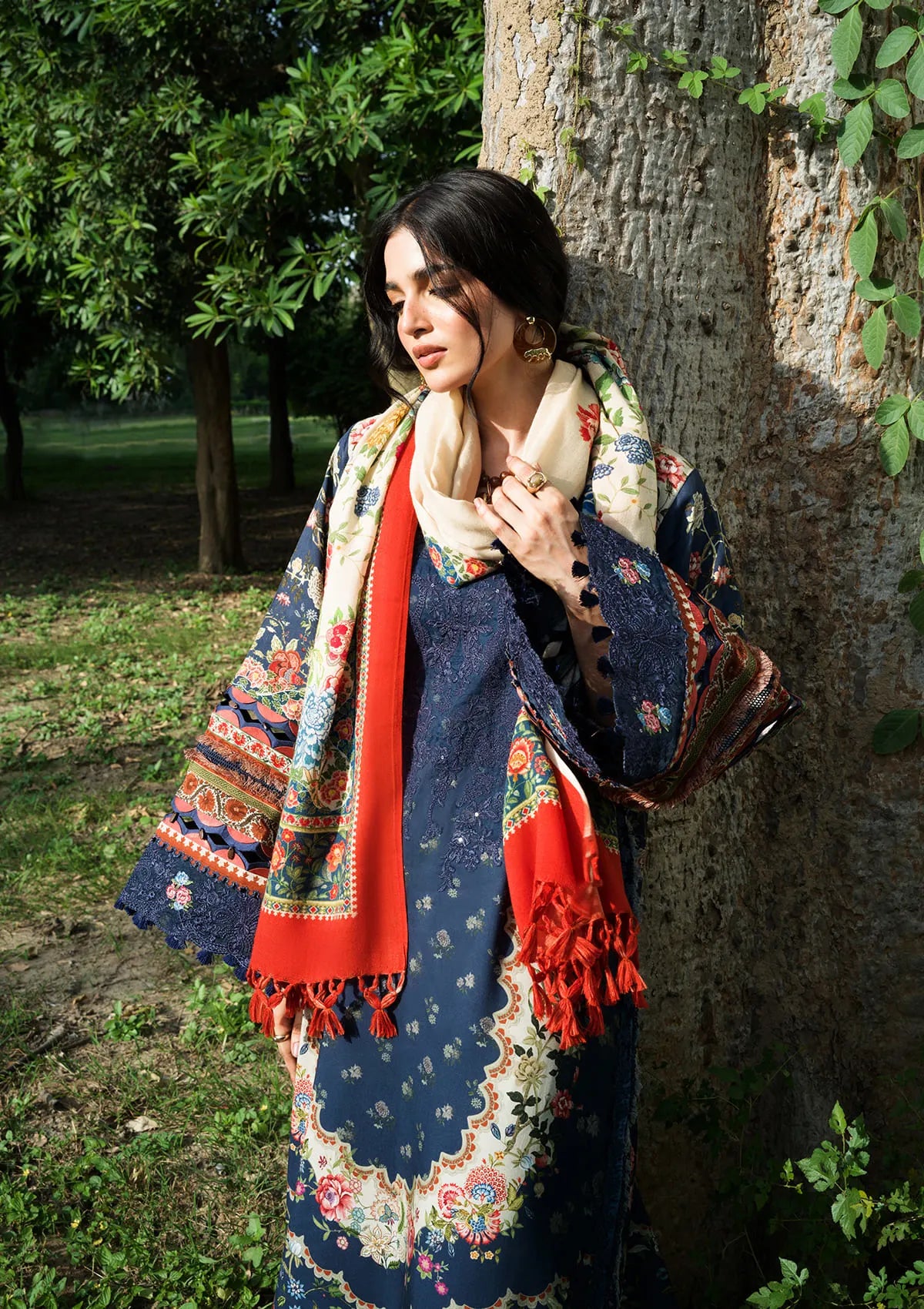 Elaf Wilderness Pashmina Shawl Edit'26 EWR-6B ASTRA