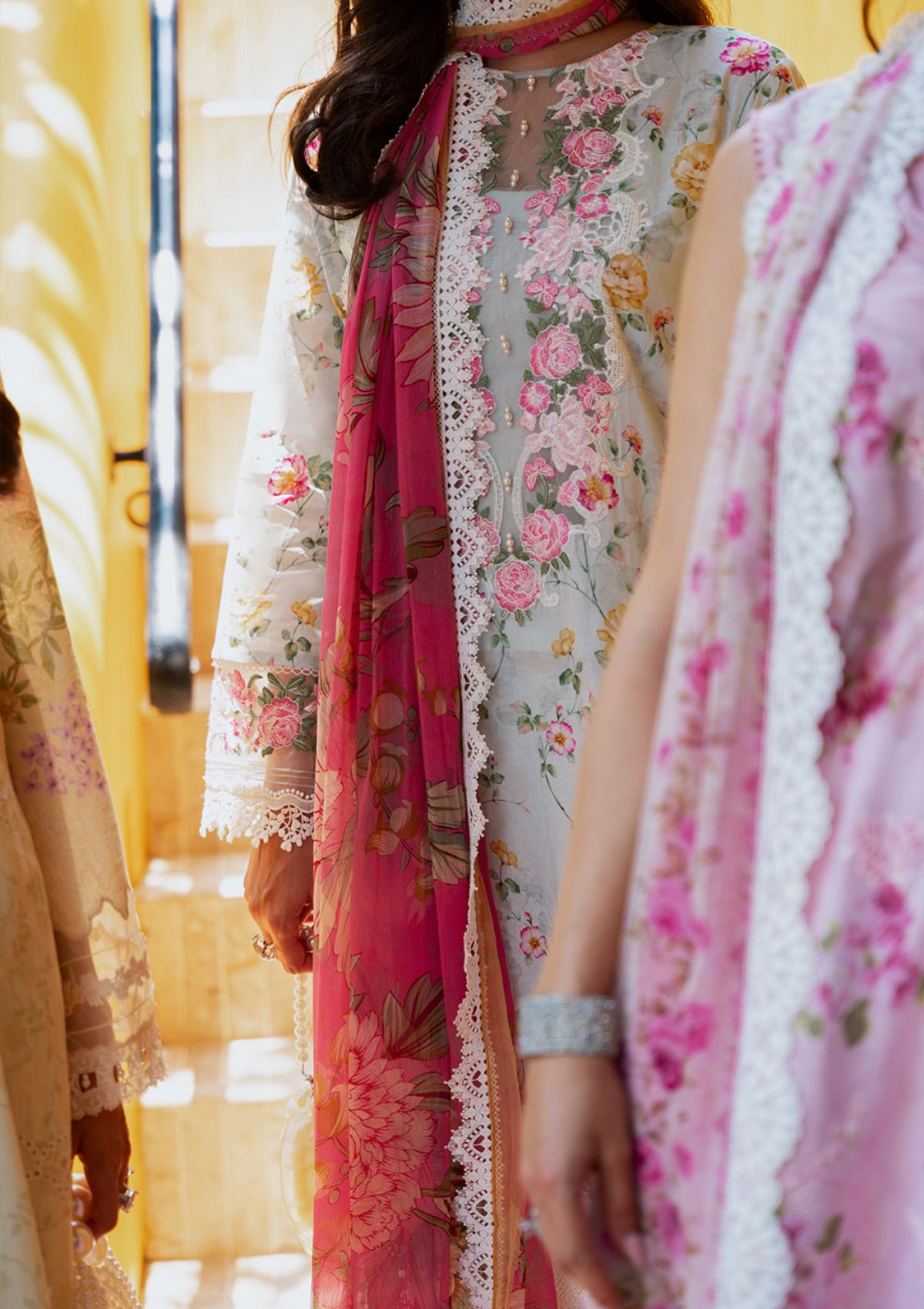 Saira Rizwan Lawn Vol-02'24 SR-07 Fanny - Mohsin Saeed Fabrics