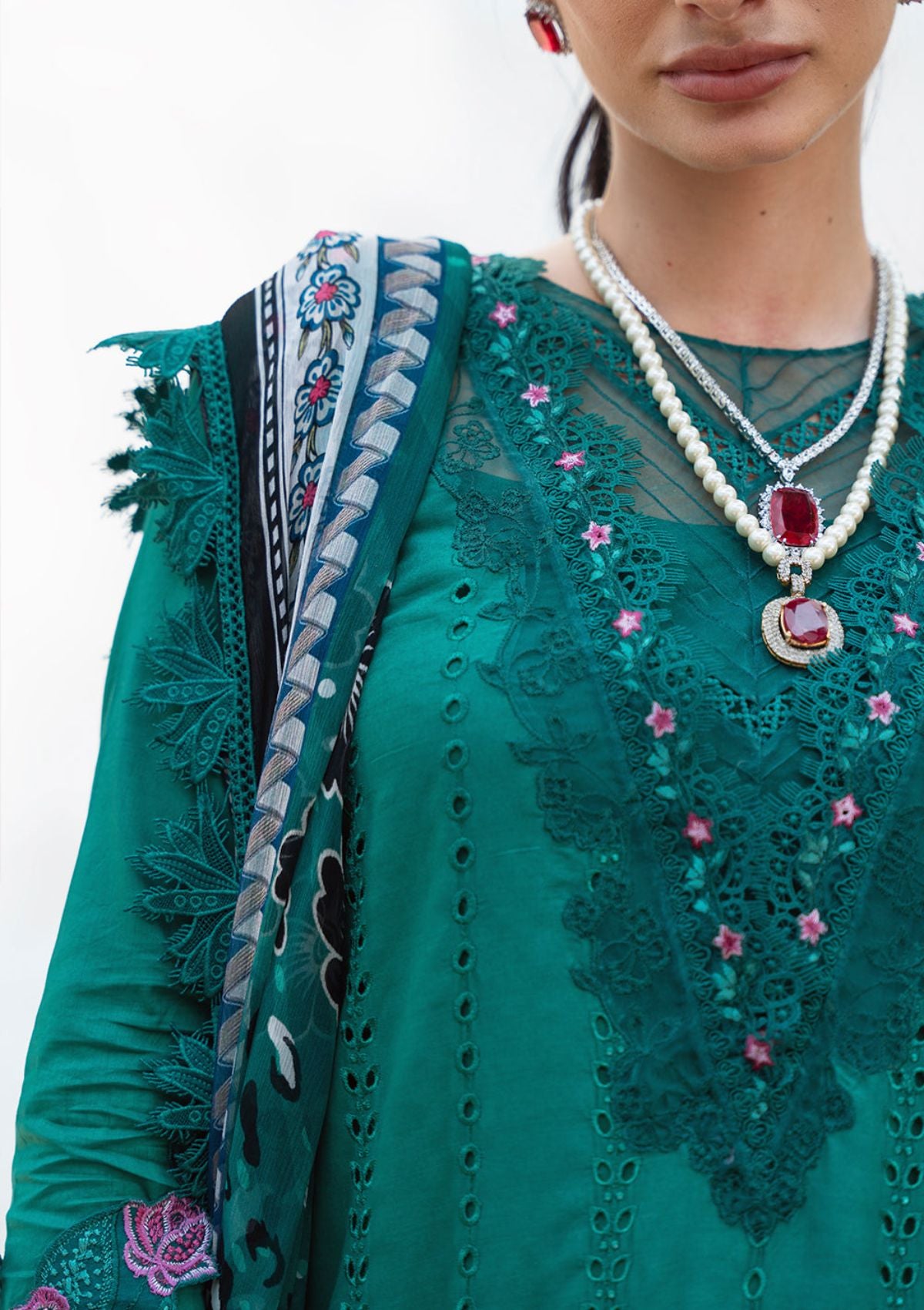 Saira Rizwan Lawn Vol-02'24 SR-10 Jane - Mohsin Saeed Fabrics