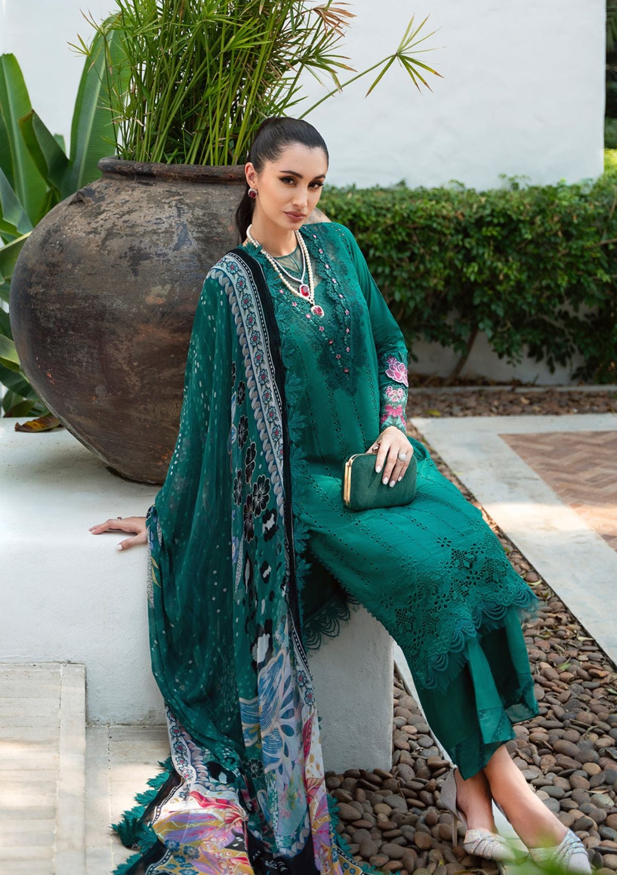 Saira Rizwan Lawn Vol-02'24 SR-10 Jane - Mohsin Saeed Fabrics