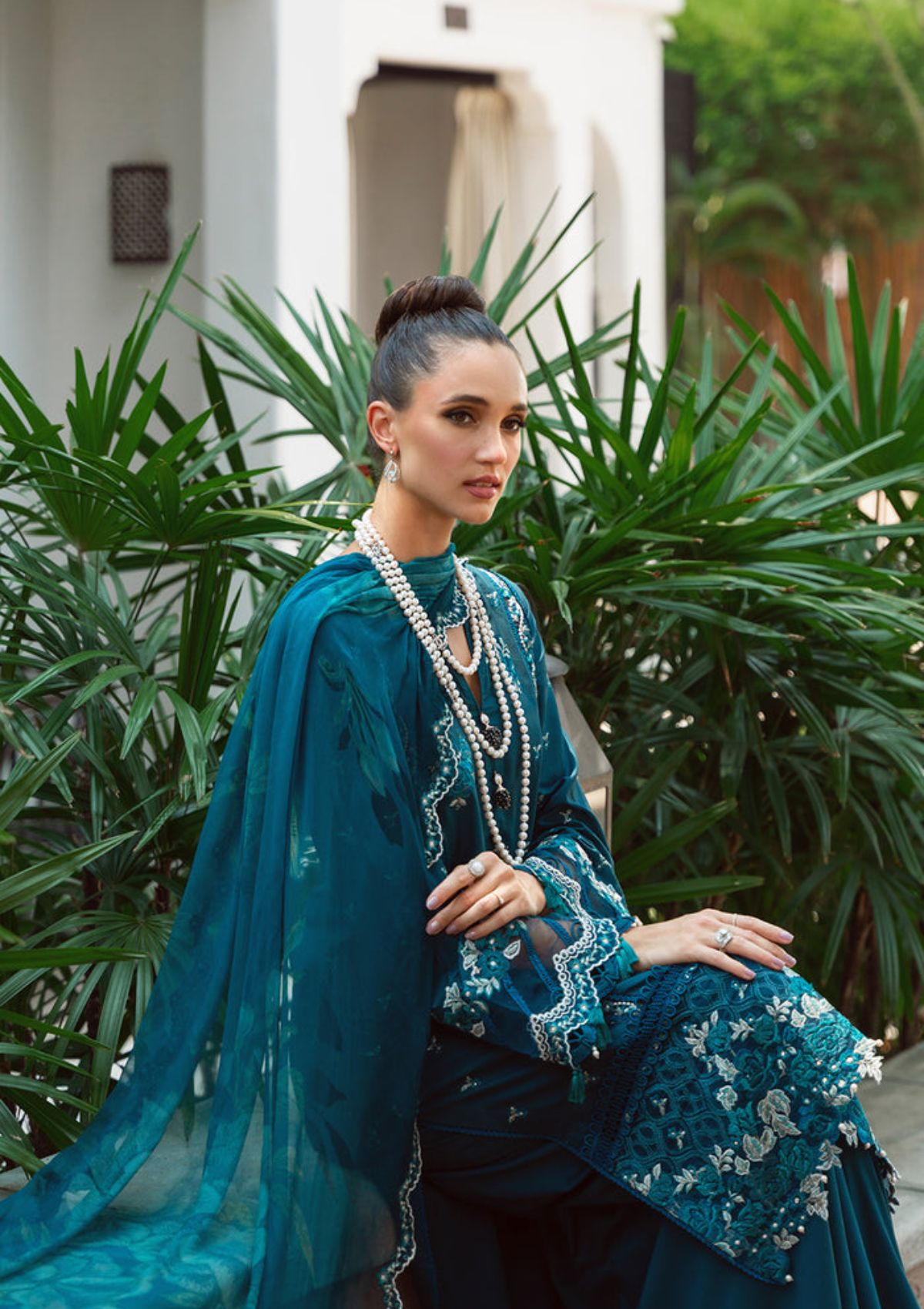 Saira Rizwan Lawn Vol-02'24 SR-04 Sibel - Mohsin Saeed Fabrics
