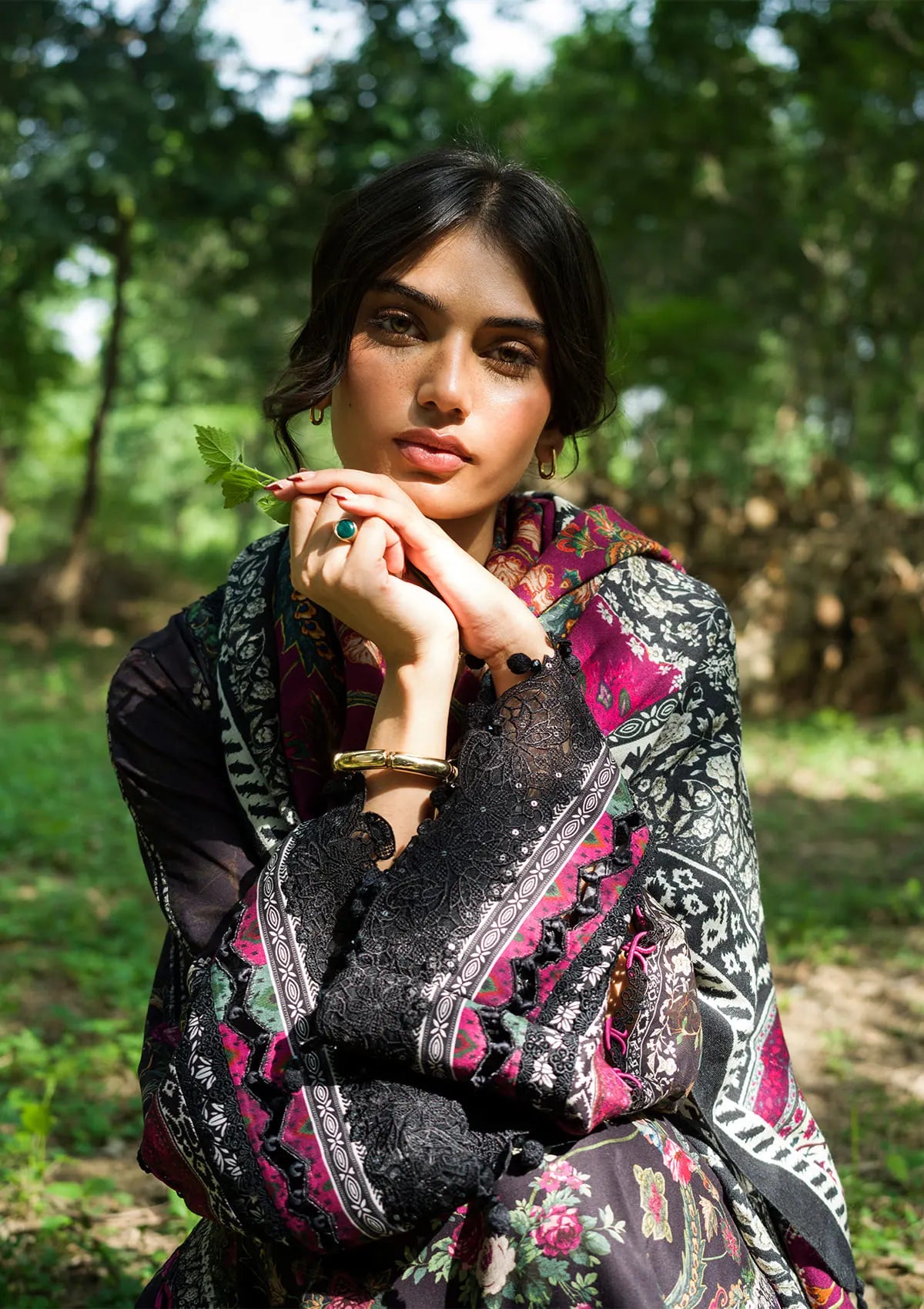 Elaf Wilderness Pashmina Shawl Edit'26 EWR-3B TWILIA