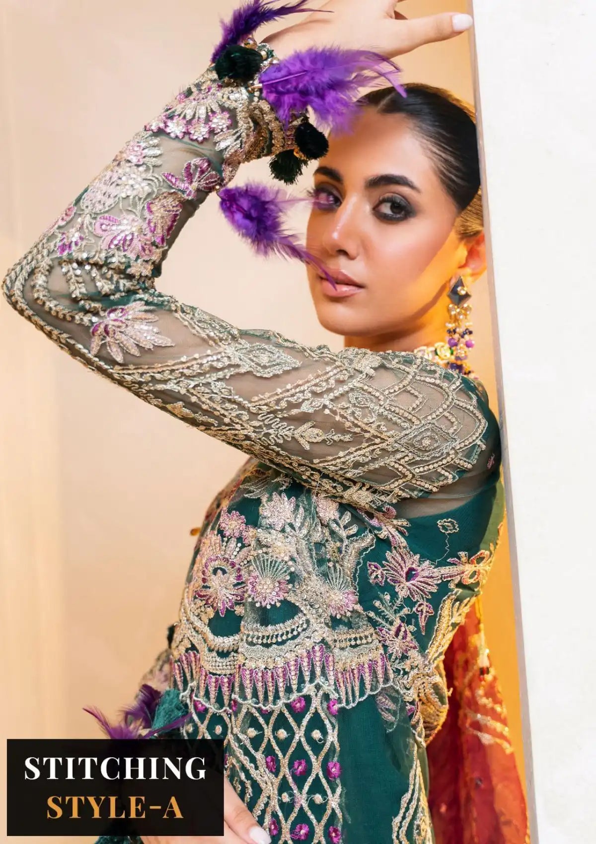 Raha By Muneefa Naz Luxury Wedding'23 D-08 Gulzar