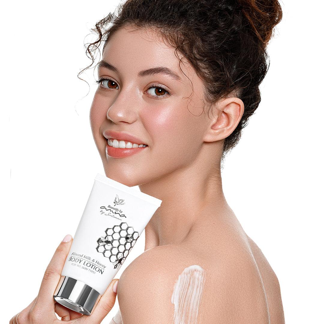 Almond Milk & Honey - BODY LOTION (for all skin types) - Mohsin Saeed Fabrics