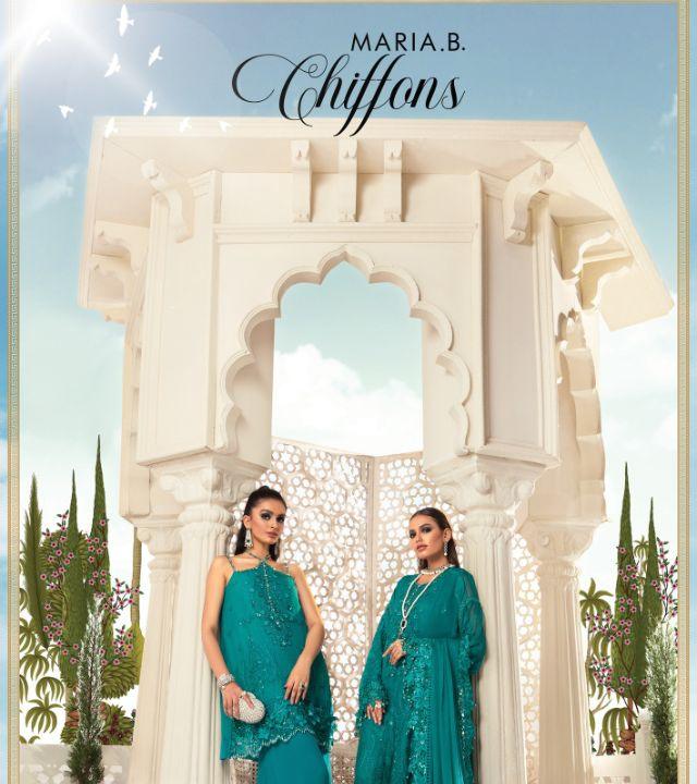 Maria B Luxury Chiffons'22 - Mohsin Saeed Fabrics