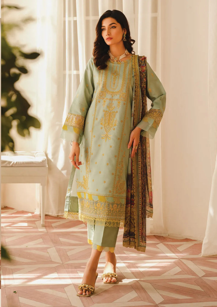 Buy latest Raaya luxury lawn collection at Mohsin Saeed Fabrics. high quality and trendy designs Check Price and Shop Online. ✓ Free Shipping ✓ Cash on Delivery ✓ Best women clothing Store in Pakistan