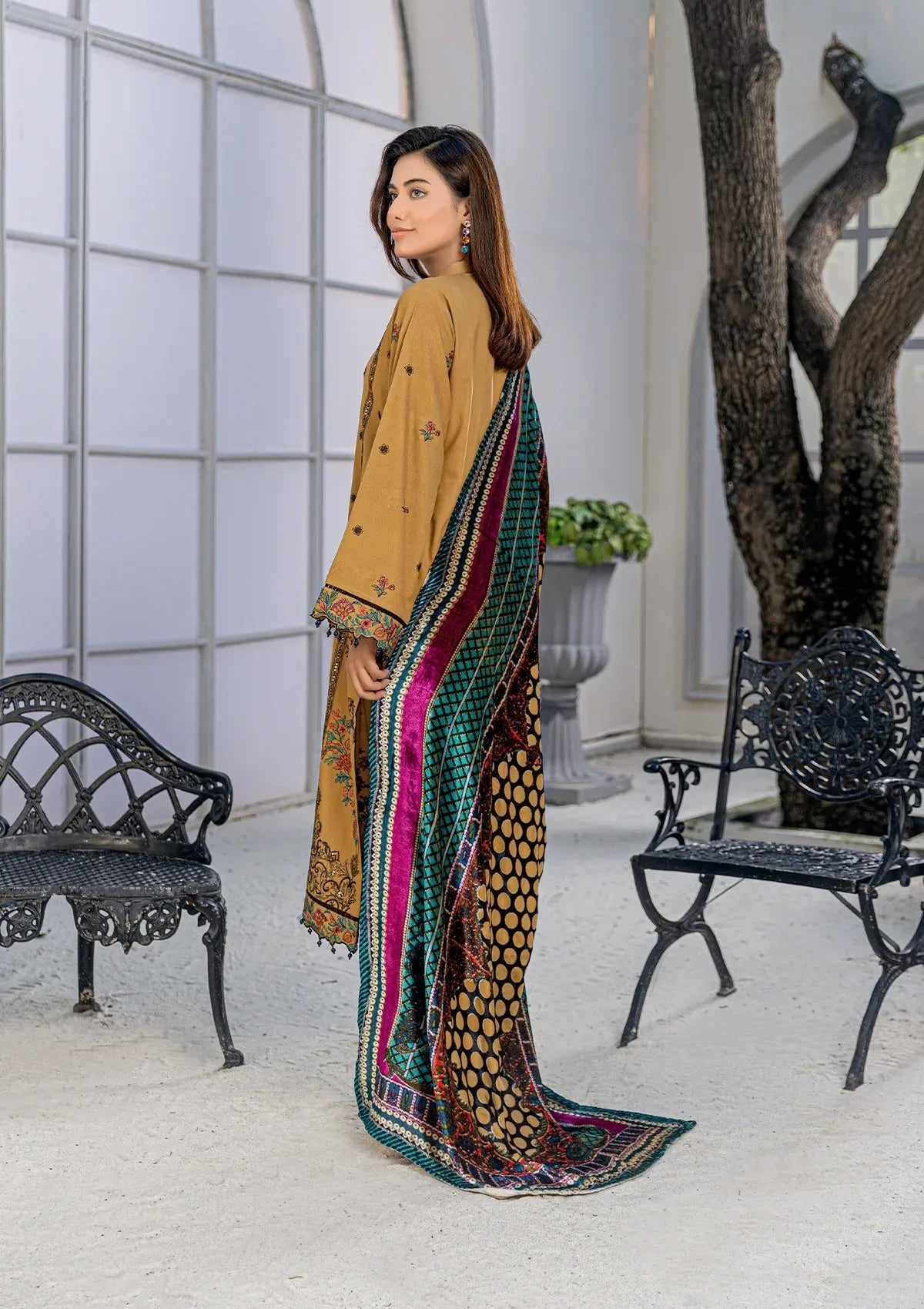 Waresha Dhanak Exclusive'25 WDE-03 MUSTARD MEHRUN