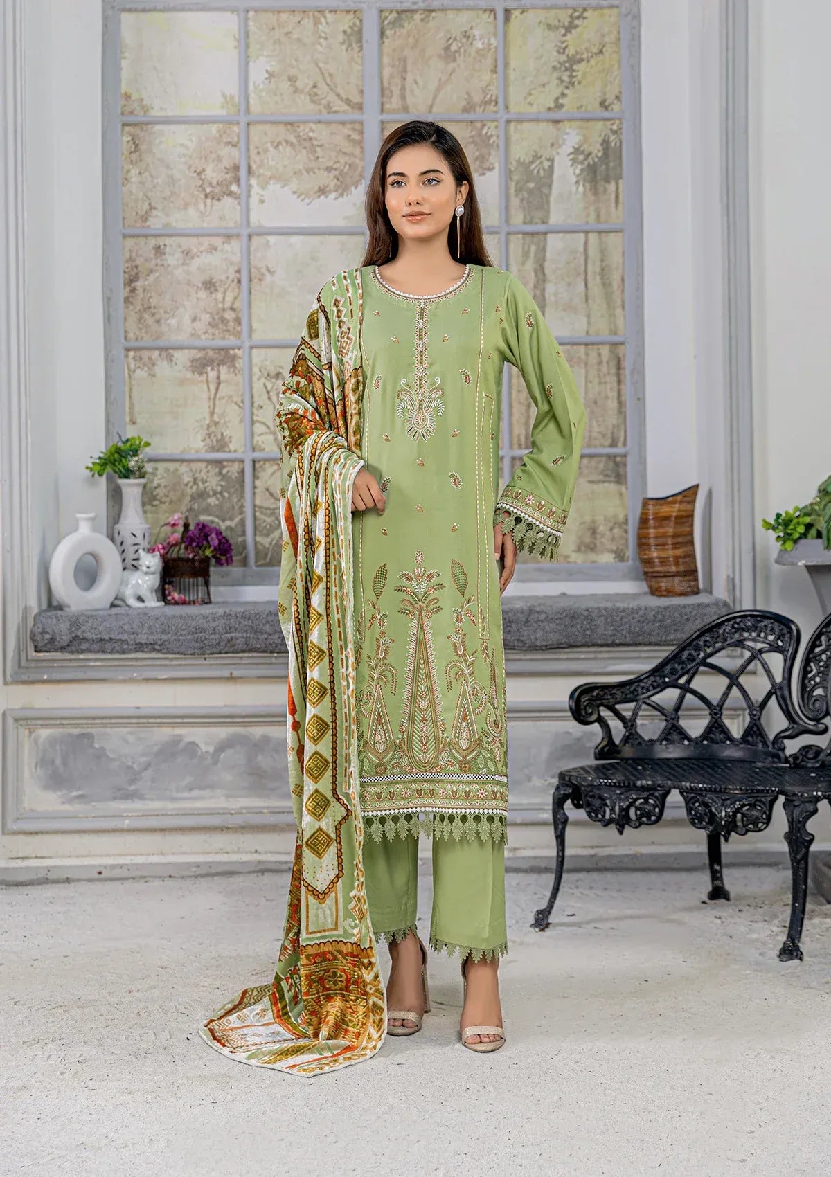 Waresha Dhanak Exclusive'25 WDE-04 PISTACHIO ZAYRA