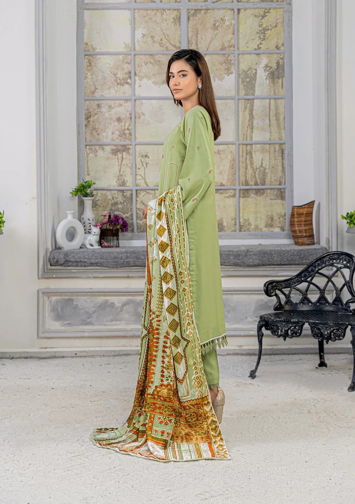 Waresha Dhanak Exclusive'25 WDE-04 PISTACHIO ZAYRA