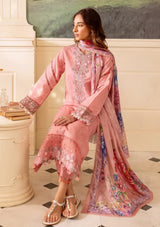 Farasha Seraya Emb Lawn'24 D-07 FLORA - Mohsin Saeed Fabrics