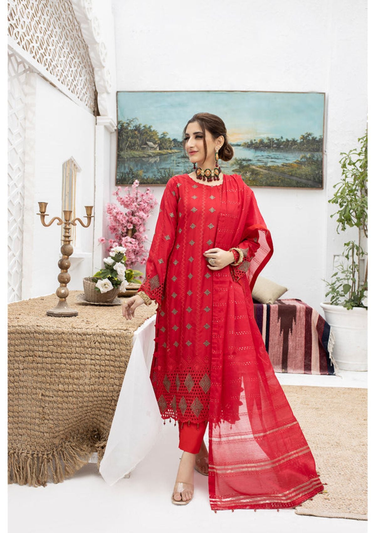 Malka Luxury Emb By MI Creation'23 D-02 - Mohsin Saeed Fabrics